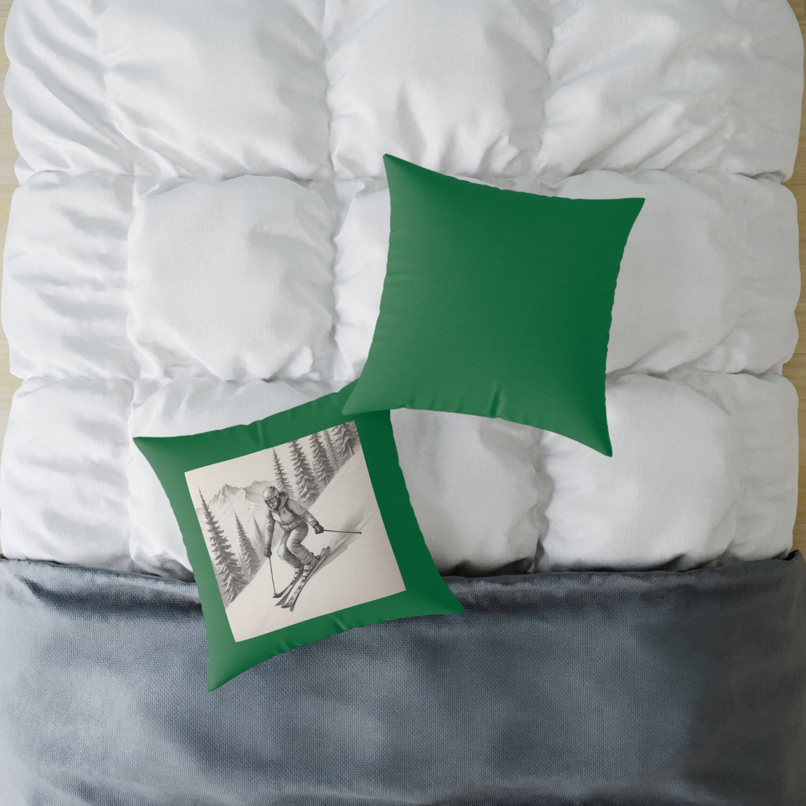 Golfing Square Poly Canvas Pillow - Image 12