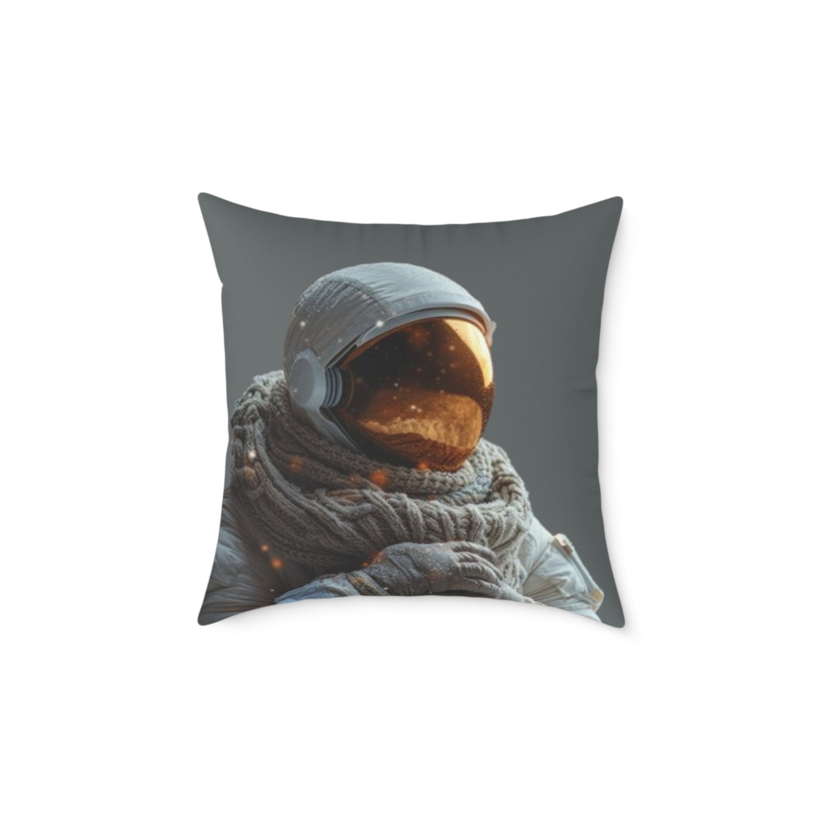 Astronaut Square Poly Canvas Pillow - Image 9
