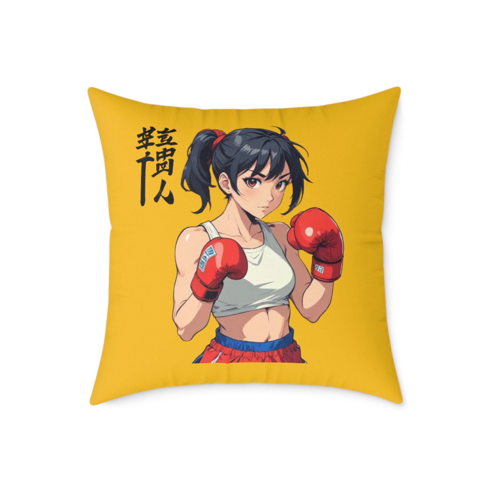 Boxing Square Poly Canvas Pillow - Image 13