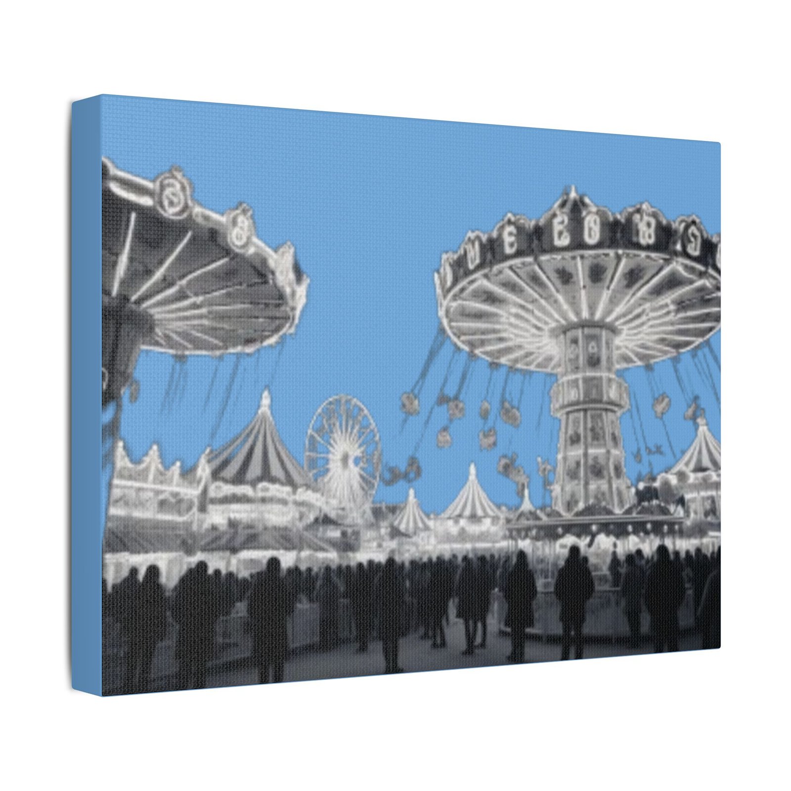 Fairground Fun Satin Canvas, Stretched - Image 2