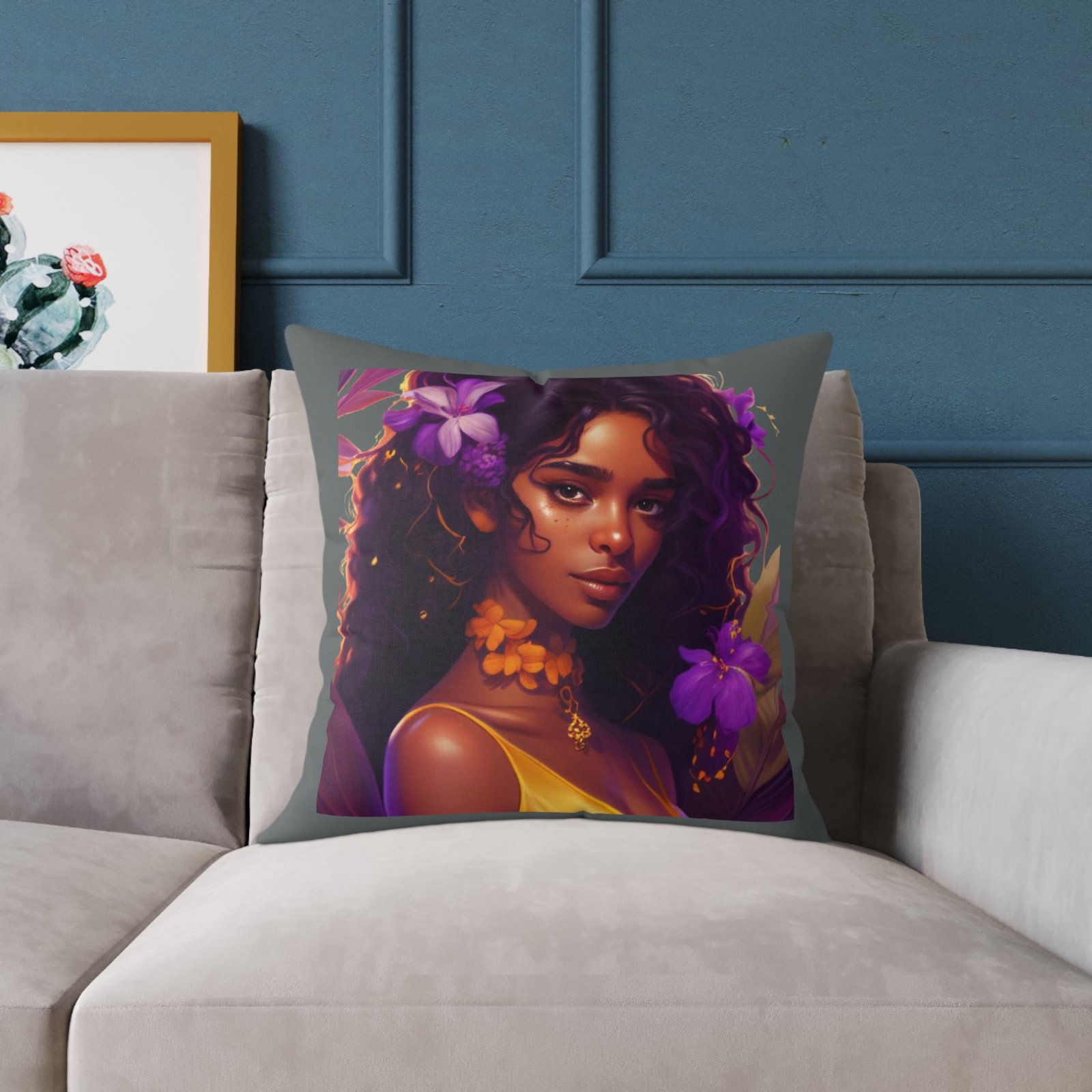 Charming Square Poly Canvas Pillow - Image 11