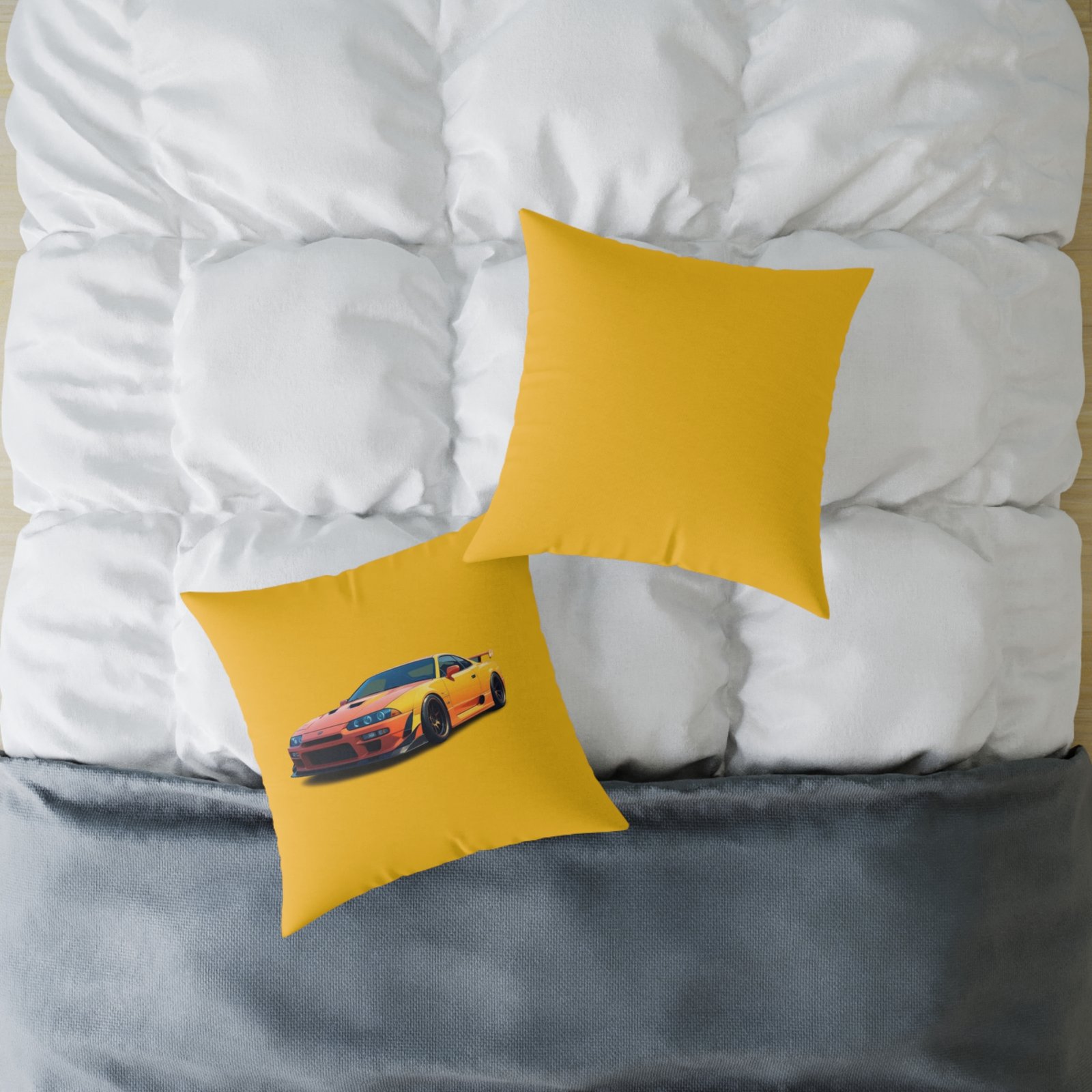 Fast Car Design Square Poly Canvas Pillow - Image 12