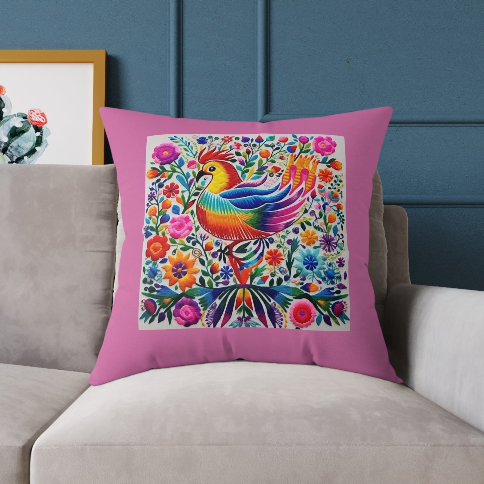 Mexico Square Poly Canvas Pillow - Image 19