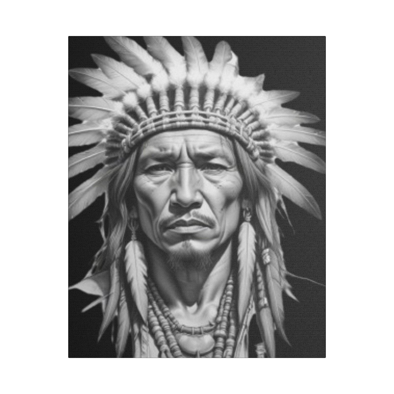 Apache Satin Canvas, Stretched - Image 13