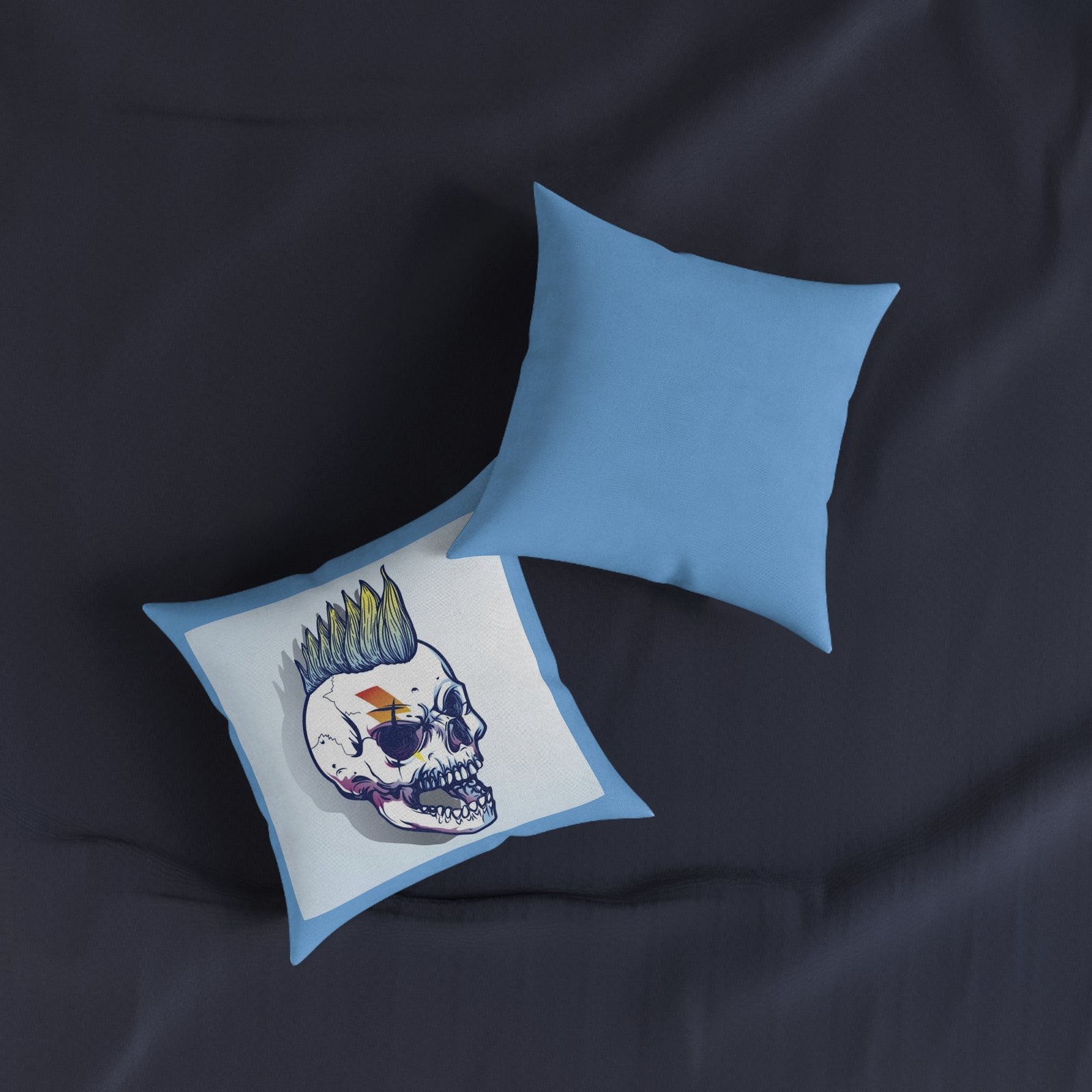 Crazy Rabbit Square Pillow funny cushion quirky art pillow dad gift mum birthday grandma gift mad bunny cushion kids comfy cushion - Image 3