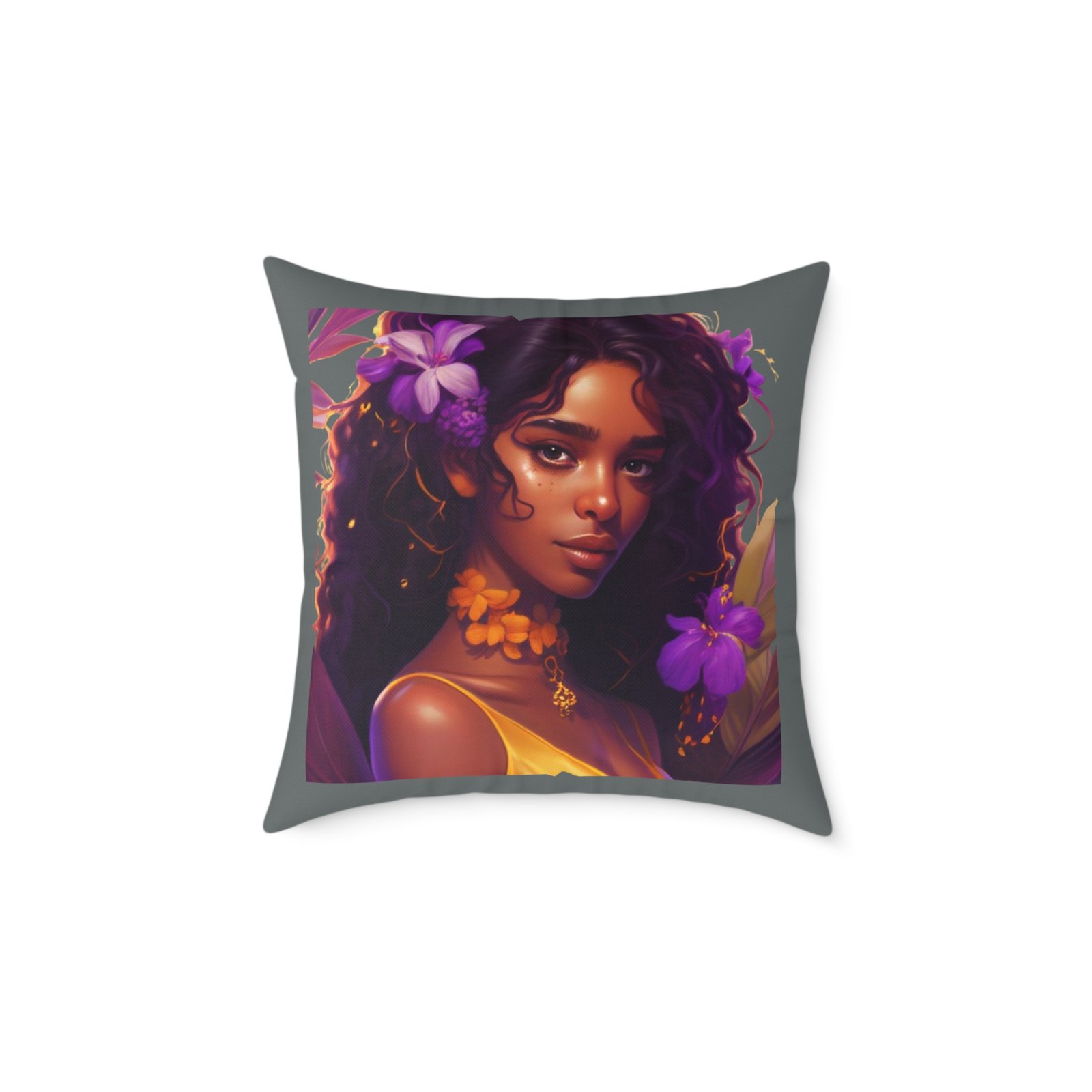 Charming Square Poly Canvas Pillow - Image 9