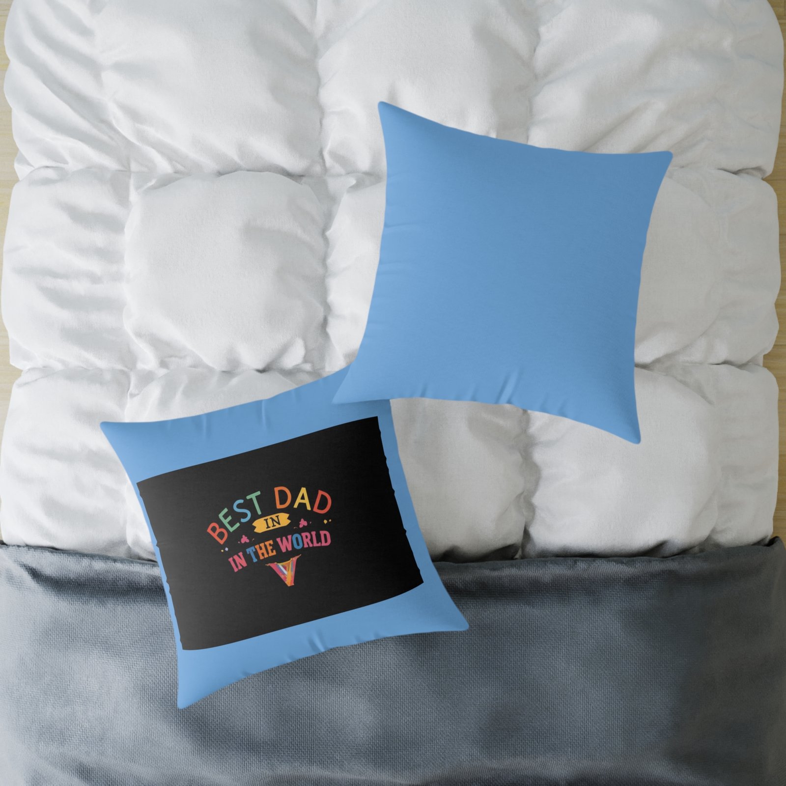 Best Dad Square Poly Canvas Pillow - Image 16