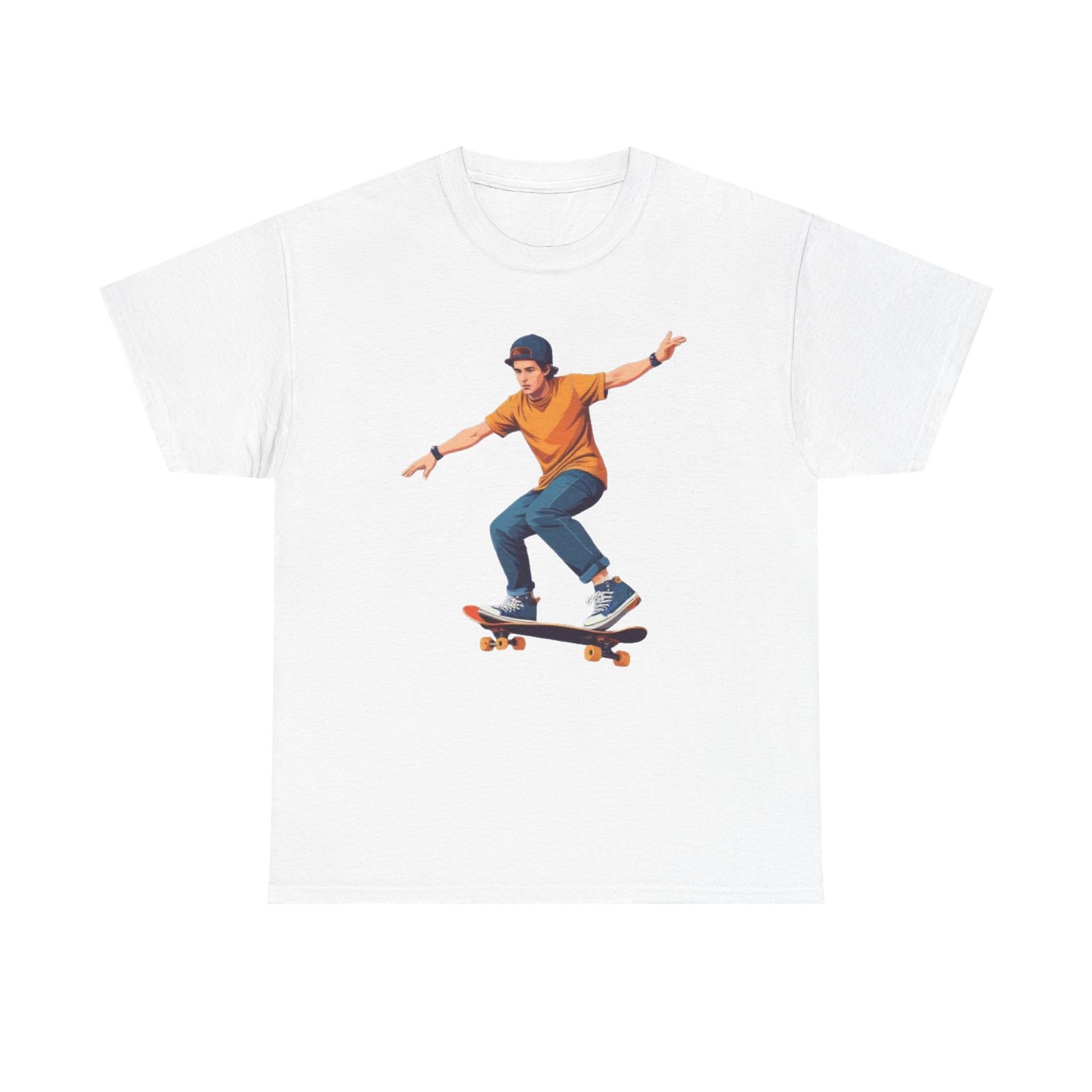 Skateboard Unisex Heavy Cotton Tee