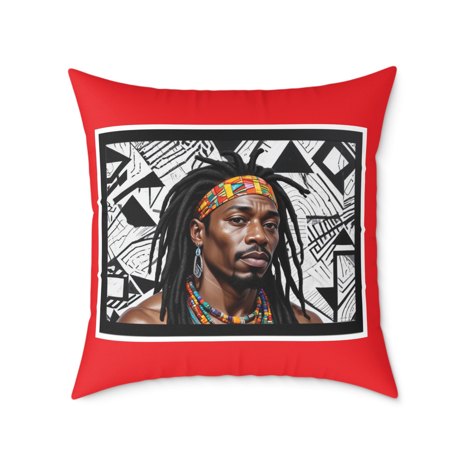 Rastafarian Square Poly Canvas Pillow - Image 17