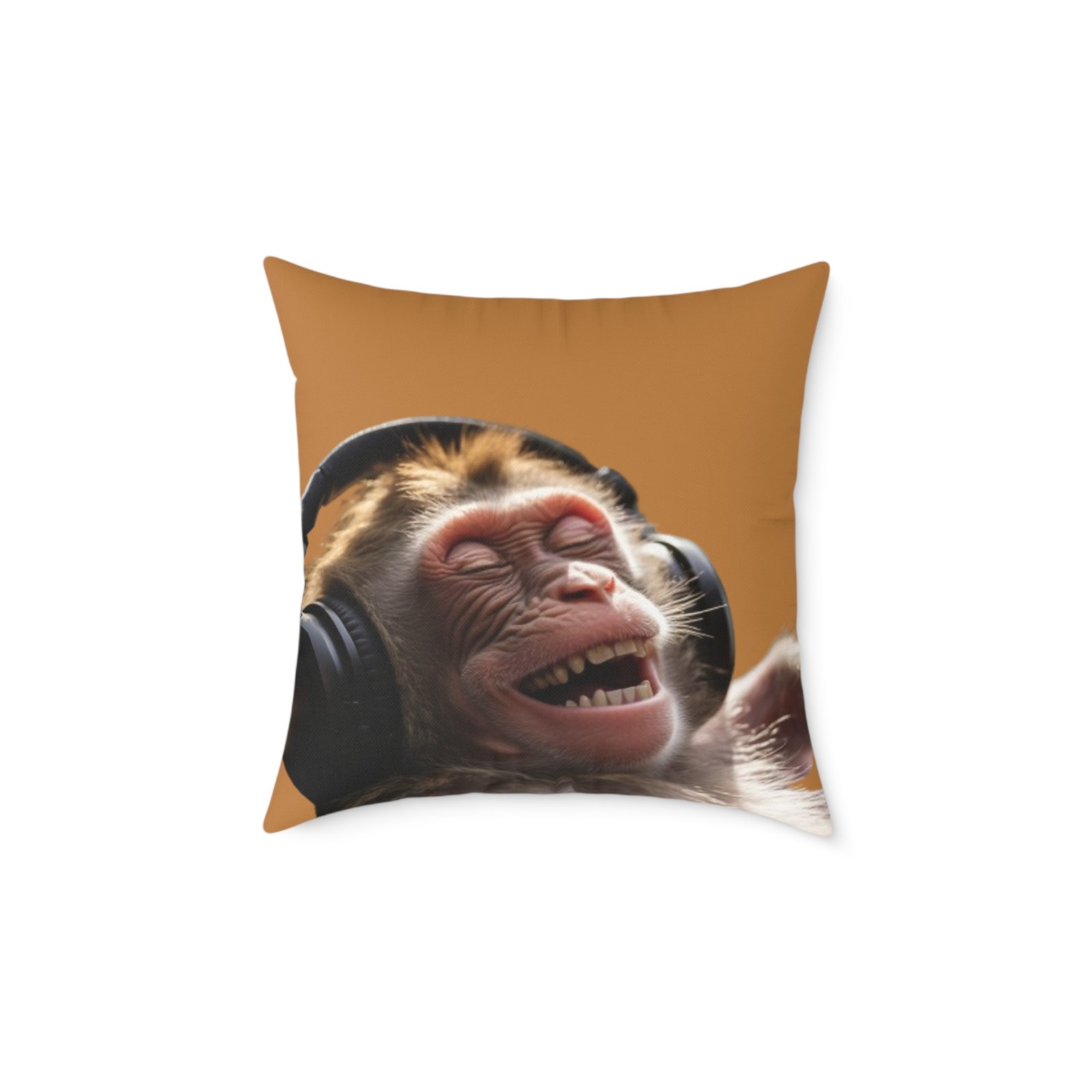 Funny Monkey Poly Canvas Pillow - Image 9