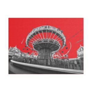 Fairground Fun Satin Canvas, Stretched