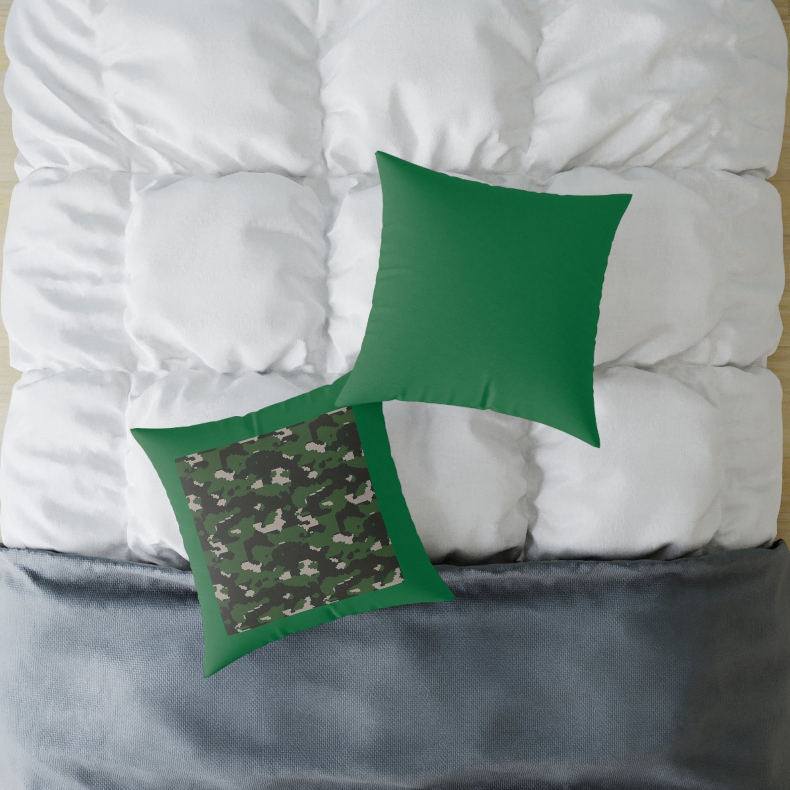 Army Square Poly Canvas Pillow - Image 12