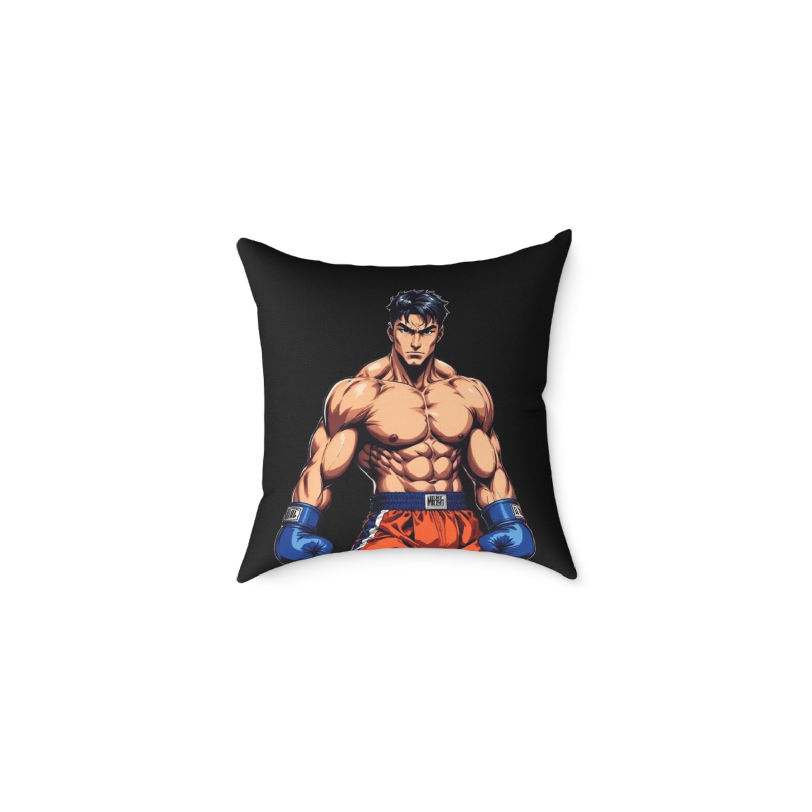 Boxing Square Poly Canvas Pillow