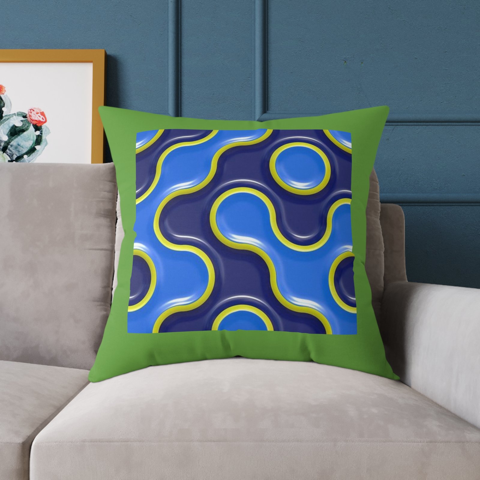 Splatter Poly Canvas Pillow - Image 19