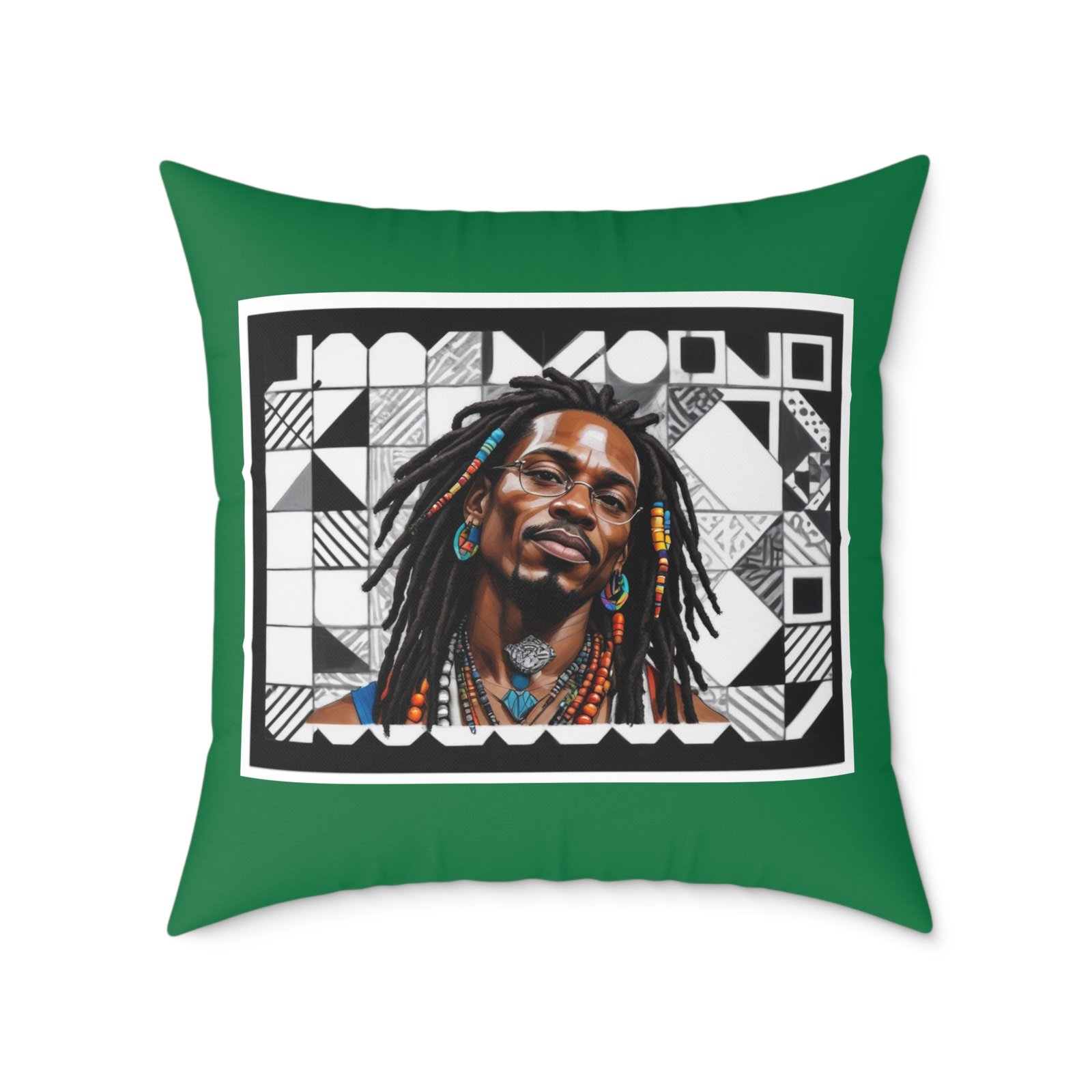 Rastafarian Square Poly Canvas Pillow - Image 17