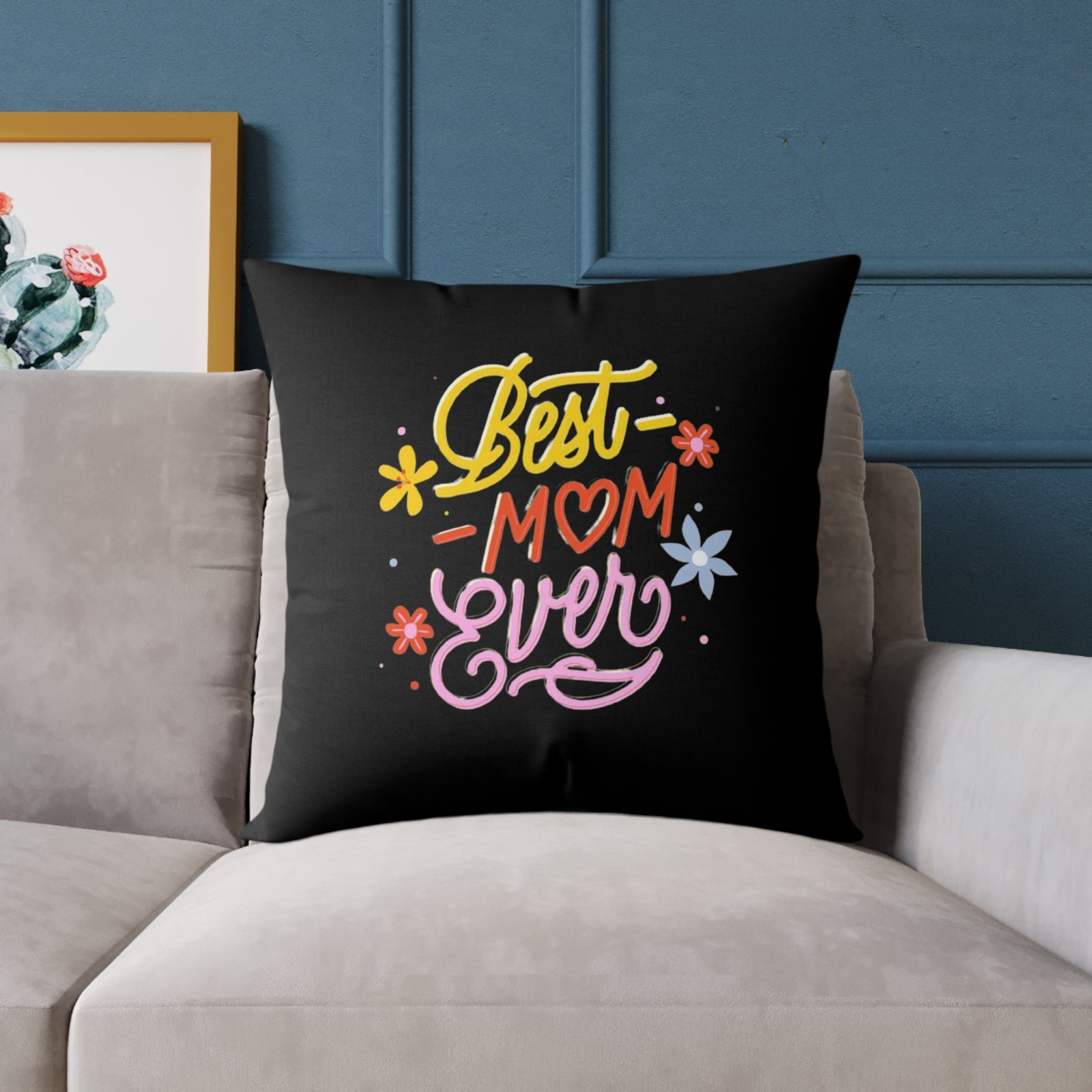 Best Mum Square Poly Canvas Pillow - Image 15