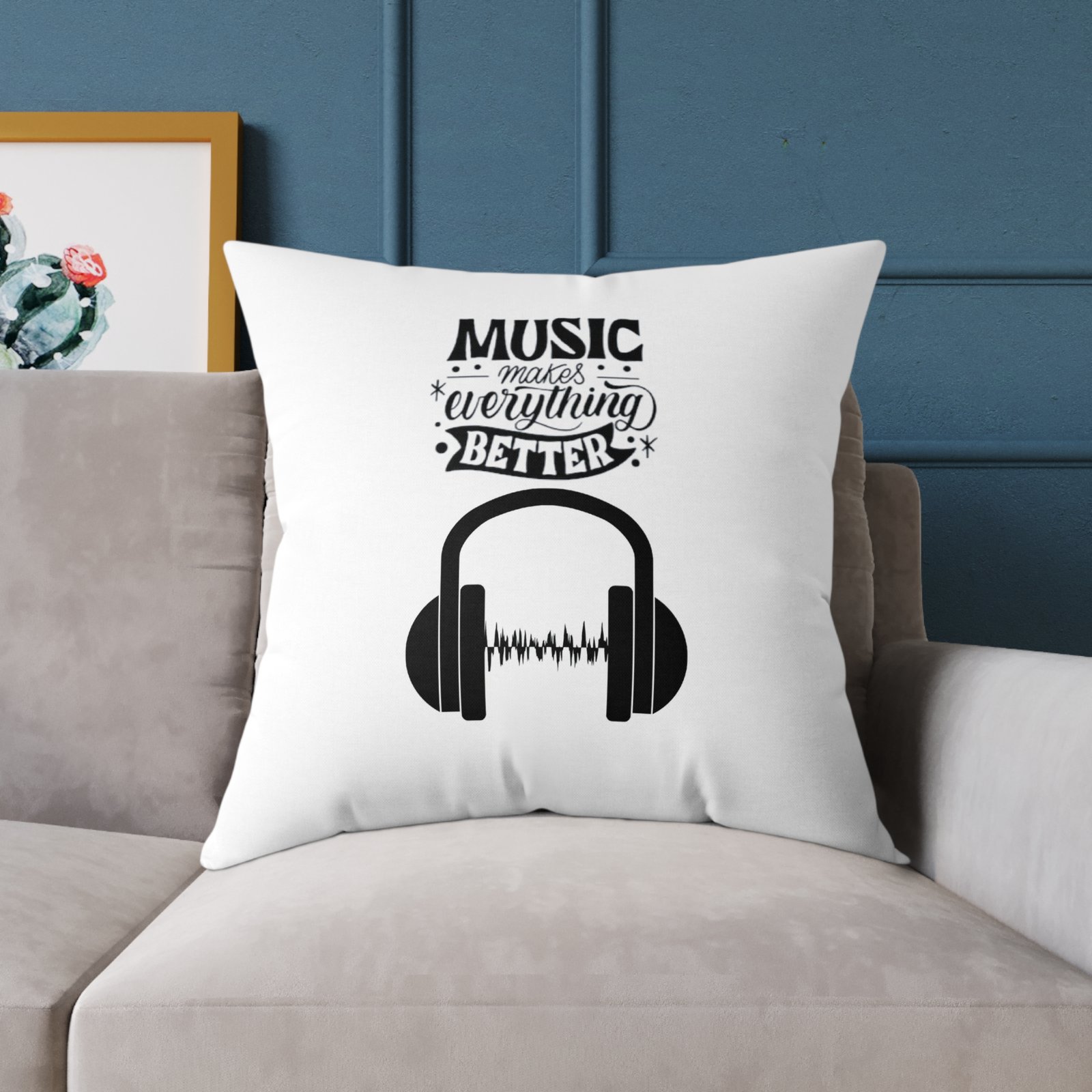 Music Poly Canvas Pillow - Image 19