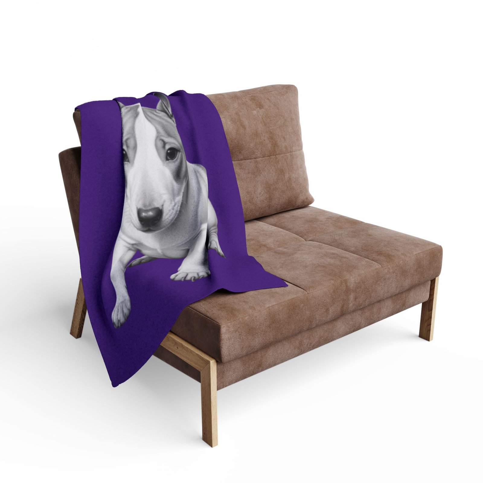 English Bull Terrier Puppy Arctic Fleece Blanket - Image 4