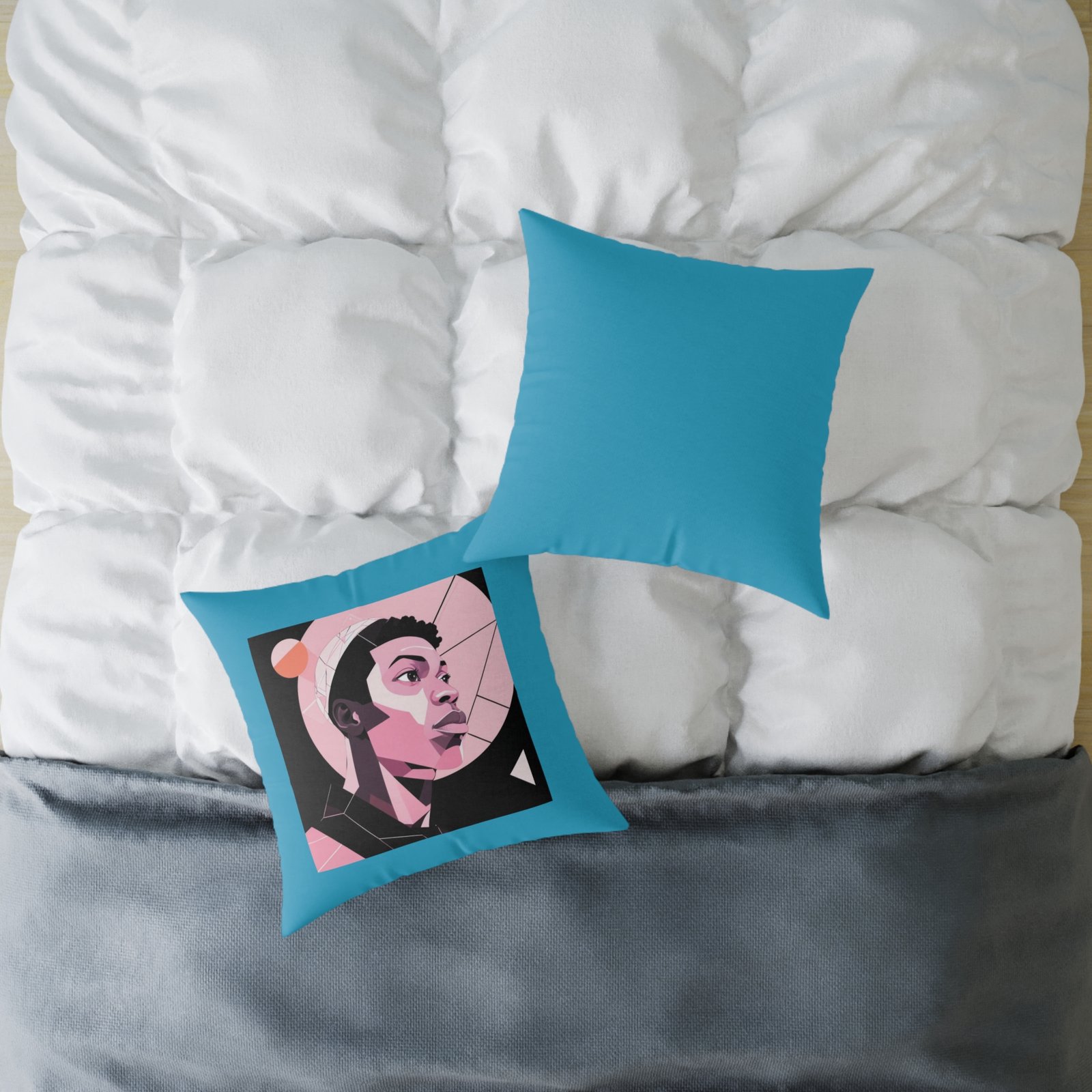 Abstract Square Poly Canvas Pillow - Image 12