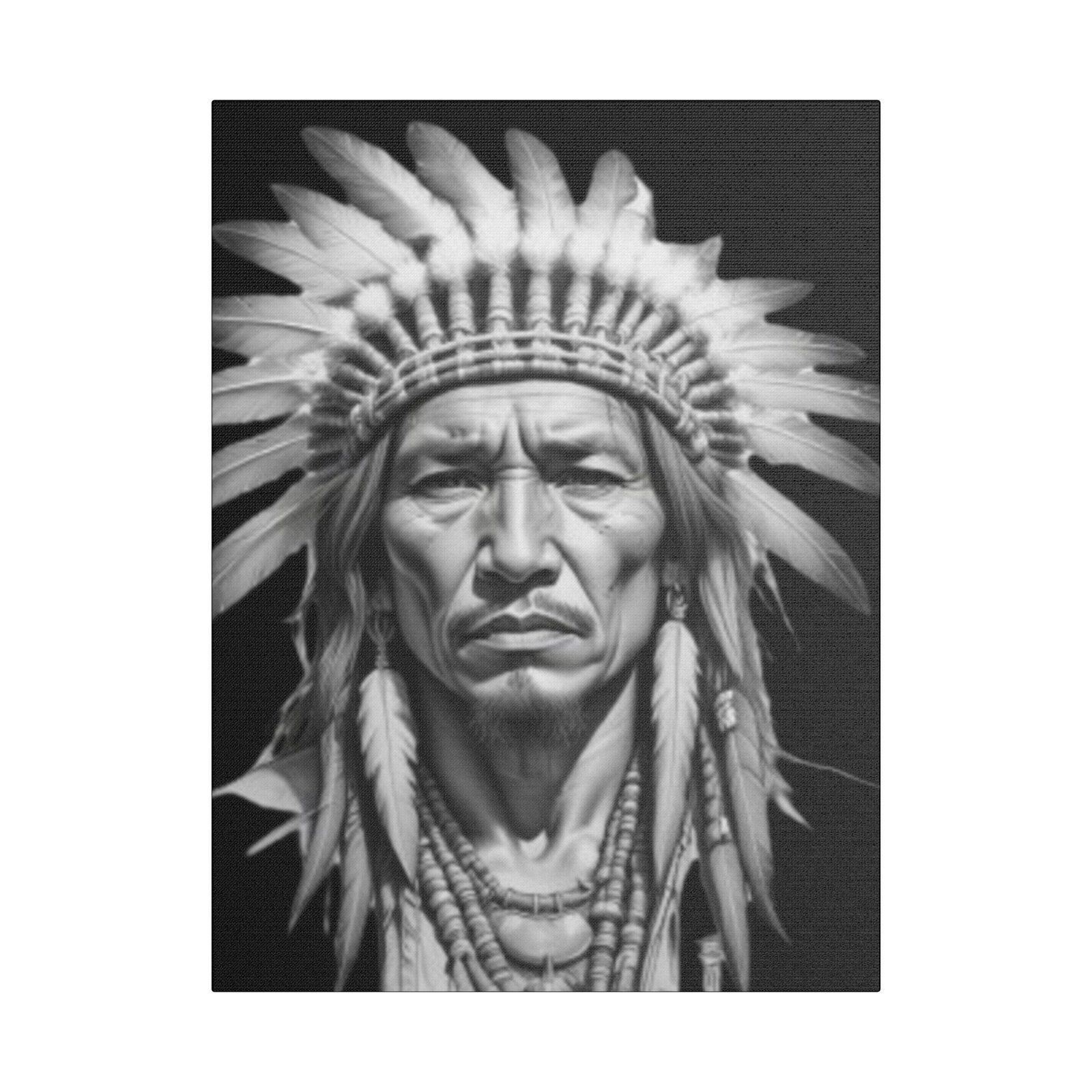 Apache Satin Canvas, Stretched - Image 9