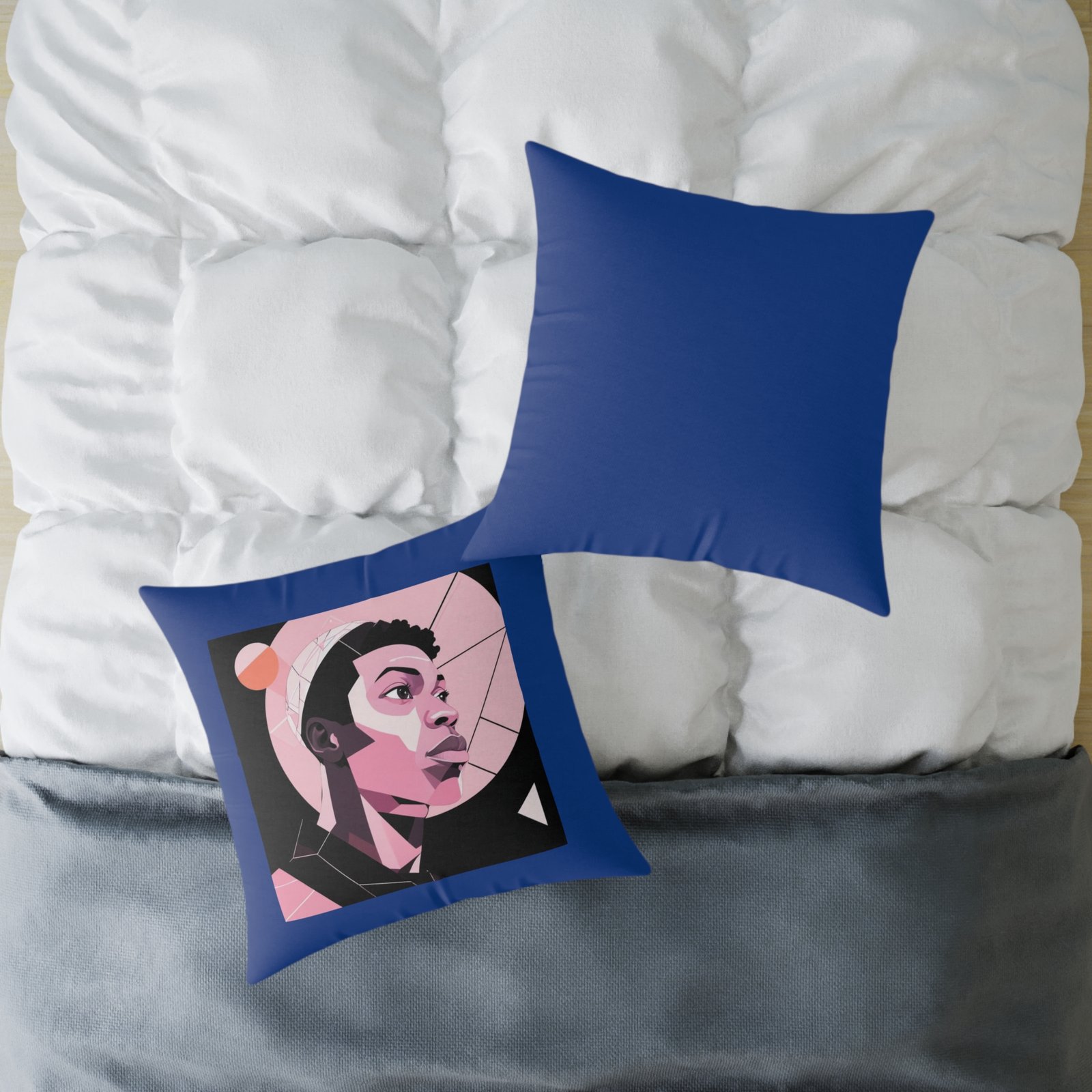 Abstract Square Poly Canvas Pillow - Image 16