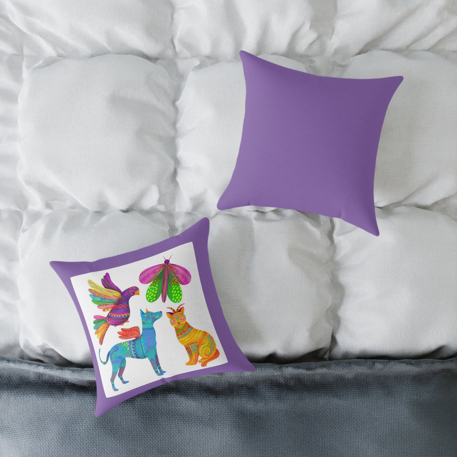Mexico Square Poly Canvas Pillow - Image 4