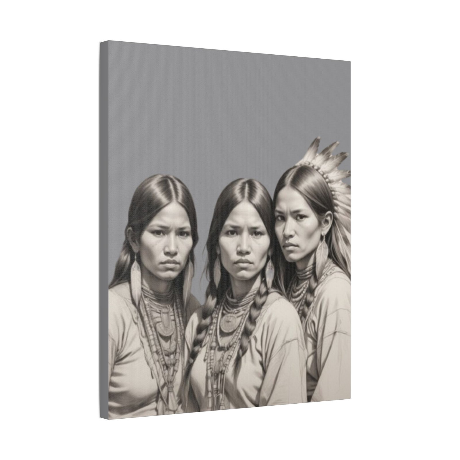 Apache Satin Canvas, Stretched - Image 14