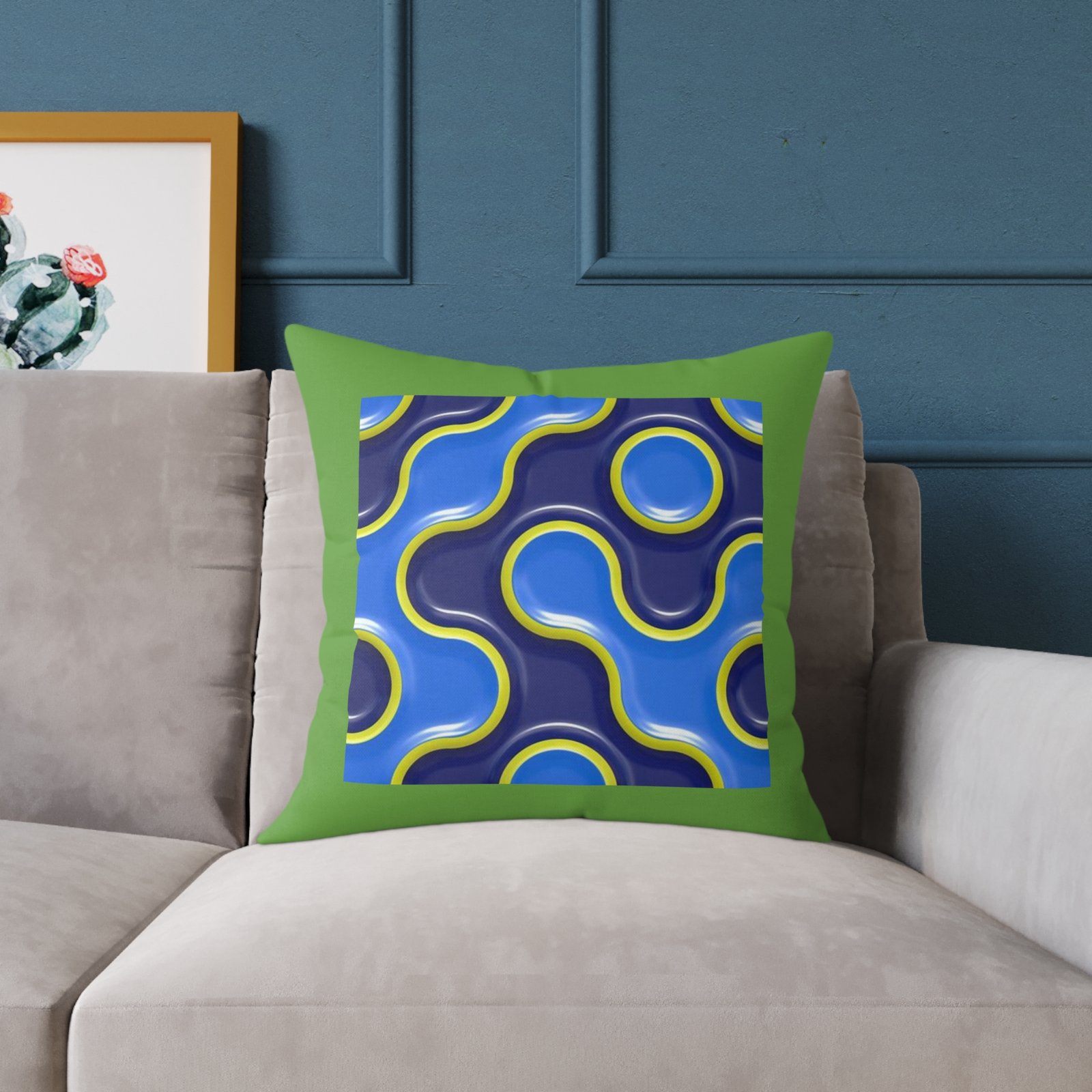 Splatter Poly Canvas Pillow - Image 11