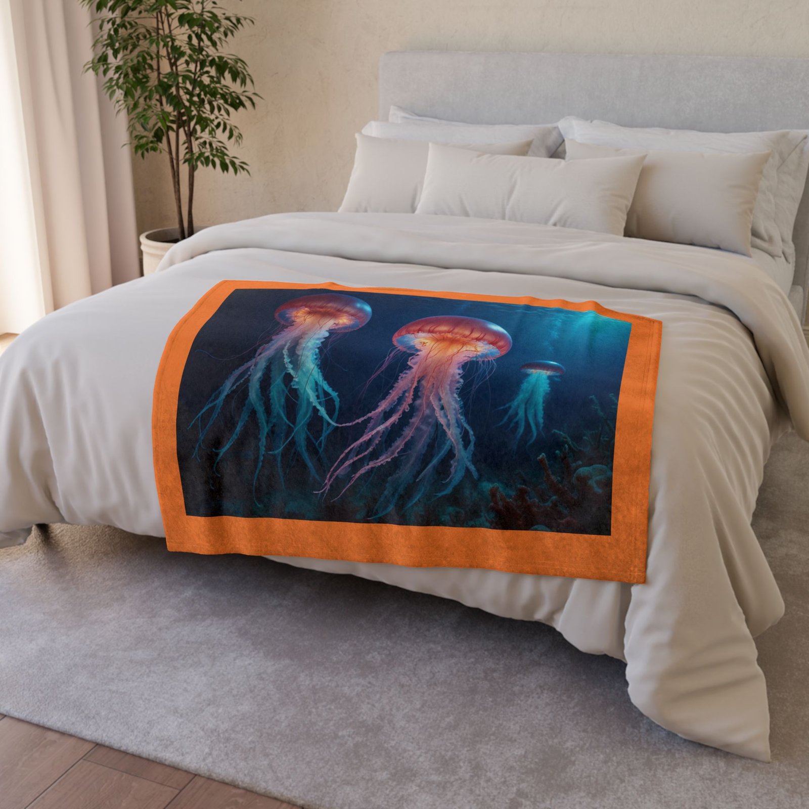Jelly Fish Soft Polyester Blanket - Image 4