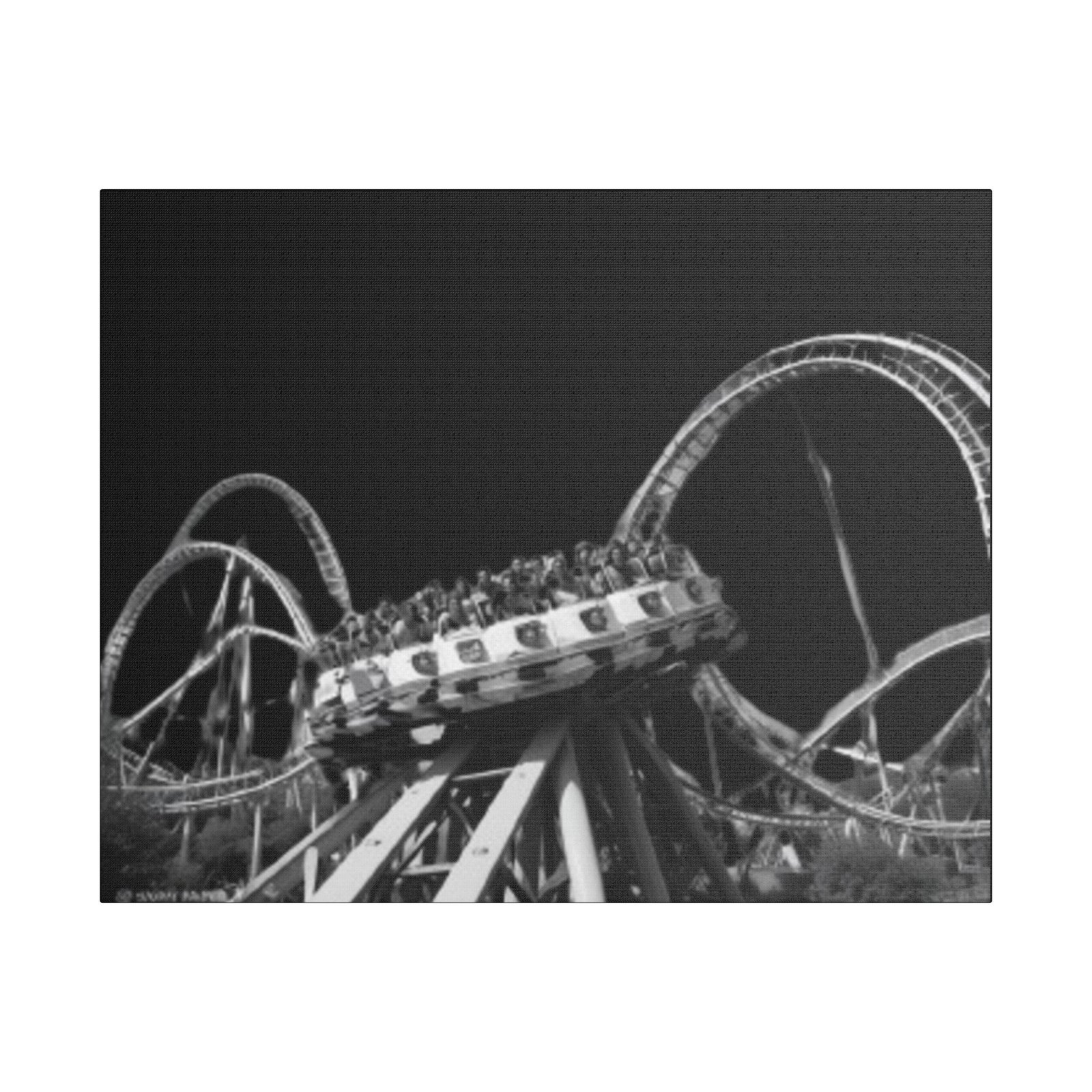 Fairground Fun Satin Canvas, Stretched - Image 9