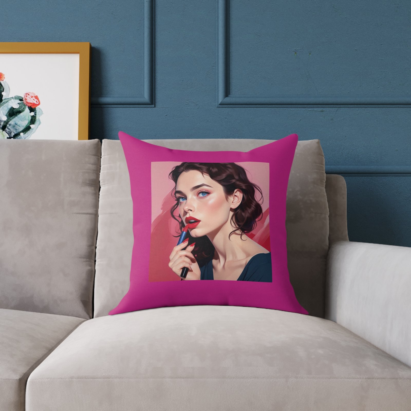 Nope Square Poly Canvas Pillow - Image 7