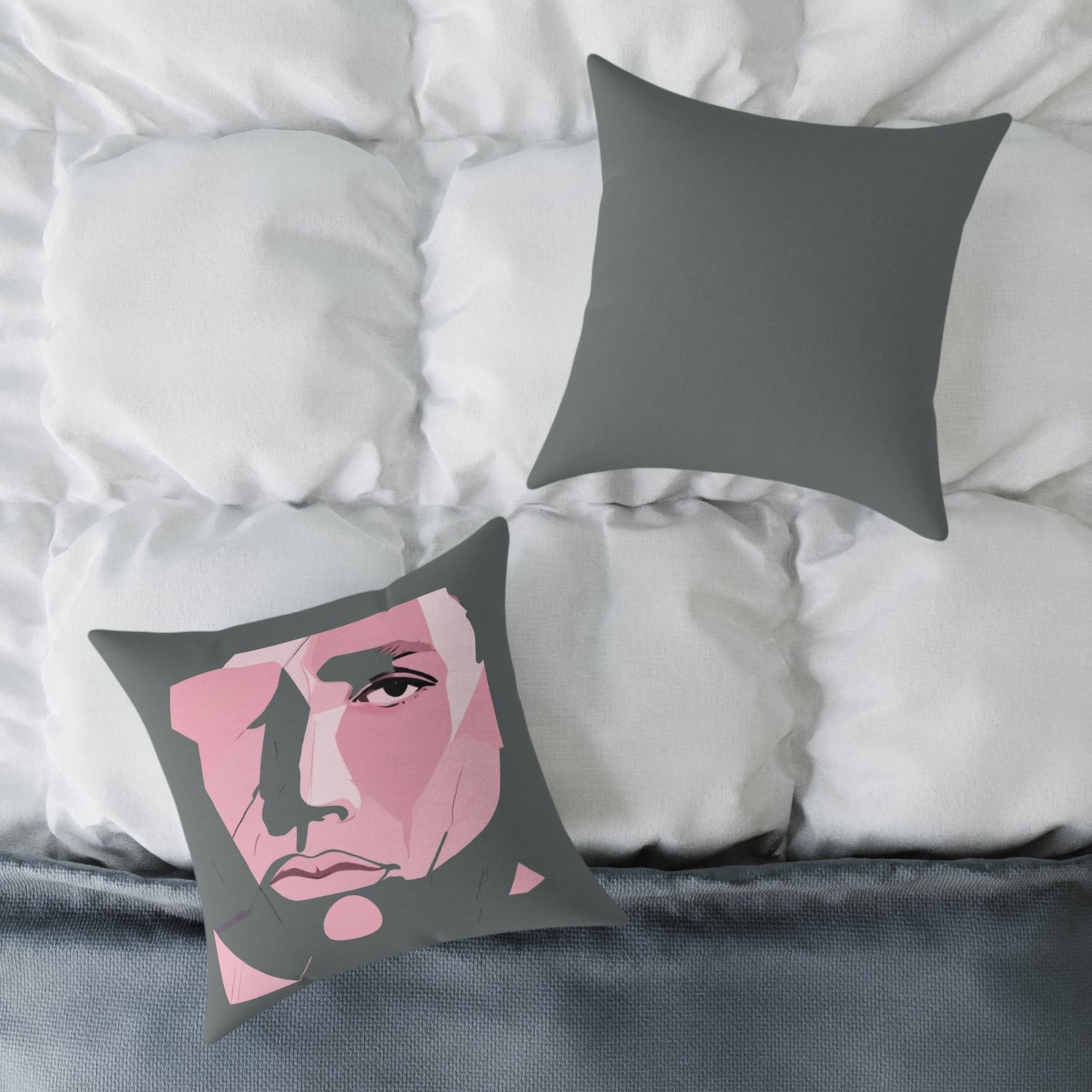 Abstract Square Poly Canvas Pillow - Image 8