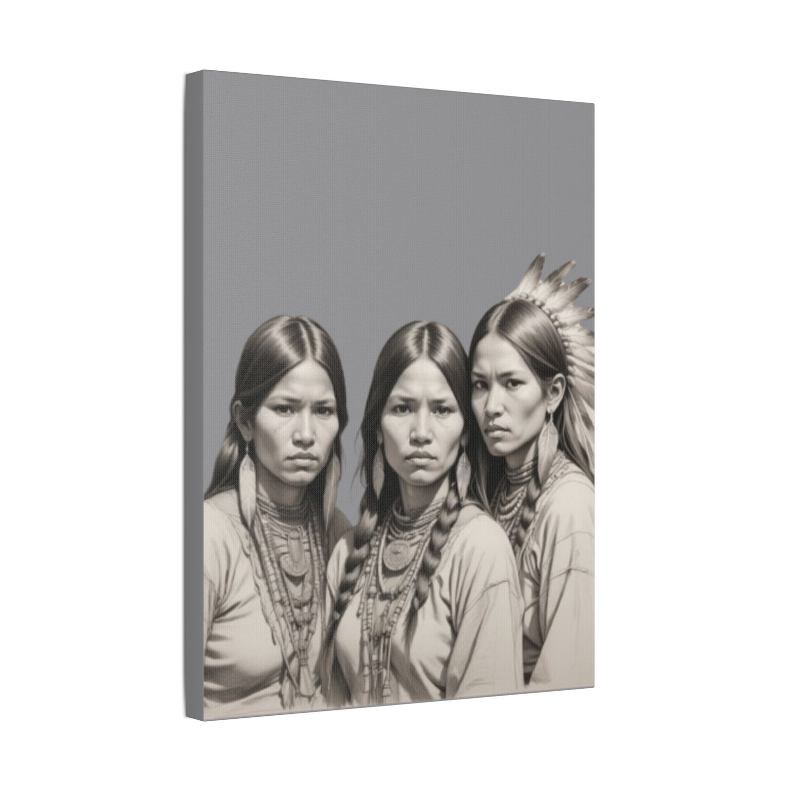 Apache Satin Canvas, Stretched - Image 10