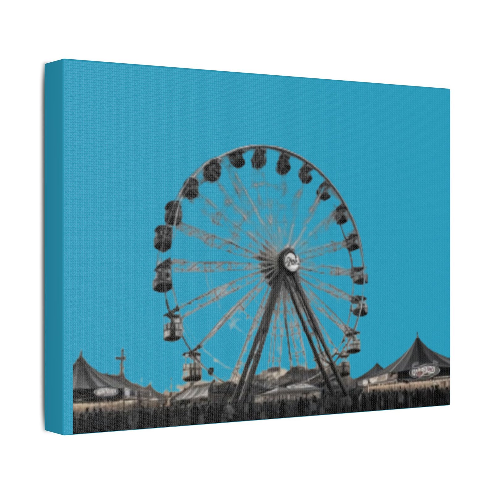 Fairground Fun Satin Canvas, Stretched - Image 2