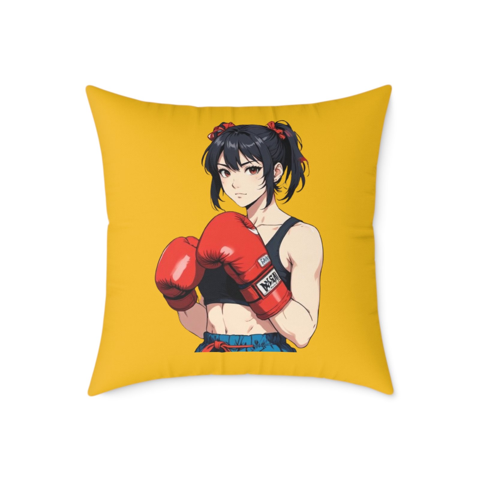 Boxing Square Poly Canvas Pillow - Image 13