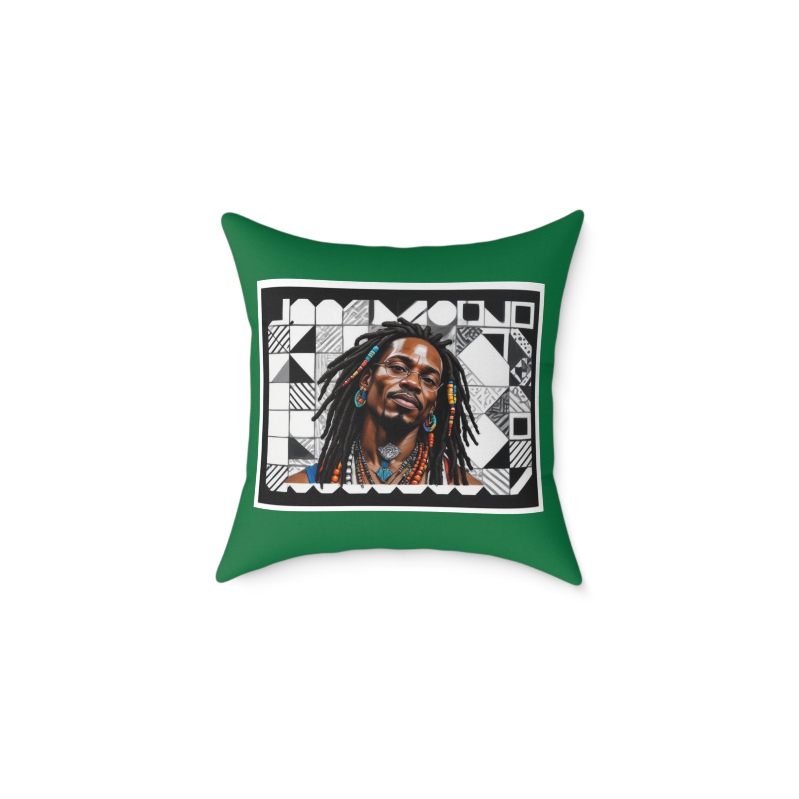 Rastafarian Square Poly Canvas Pillow - Image 5