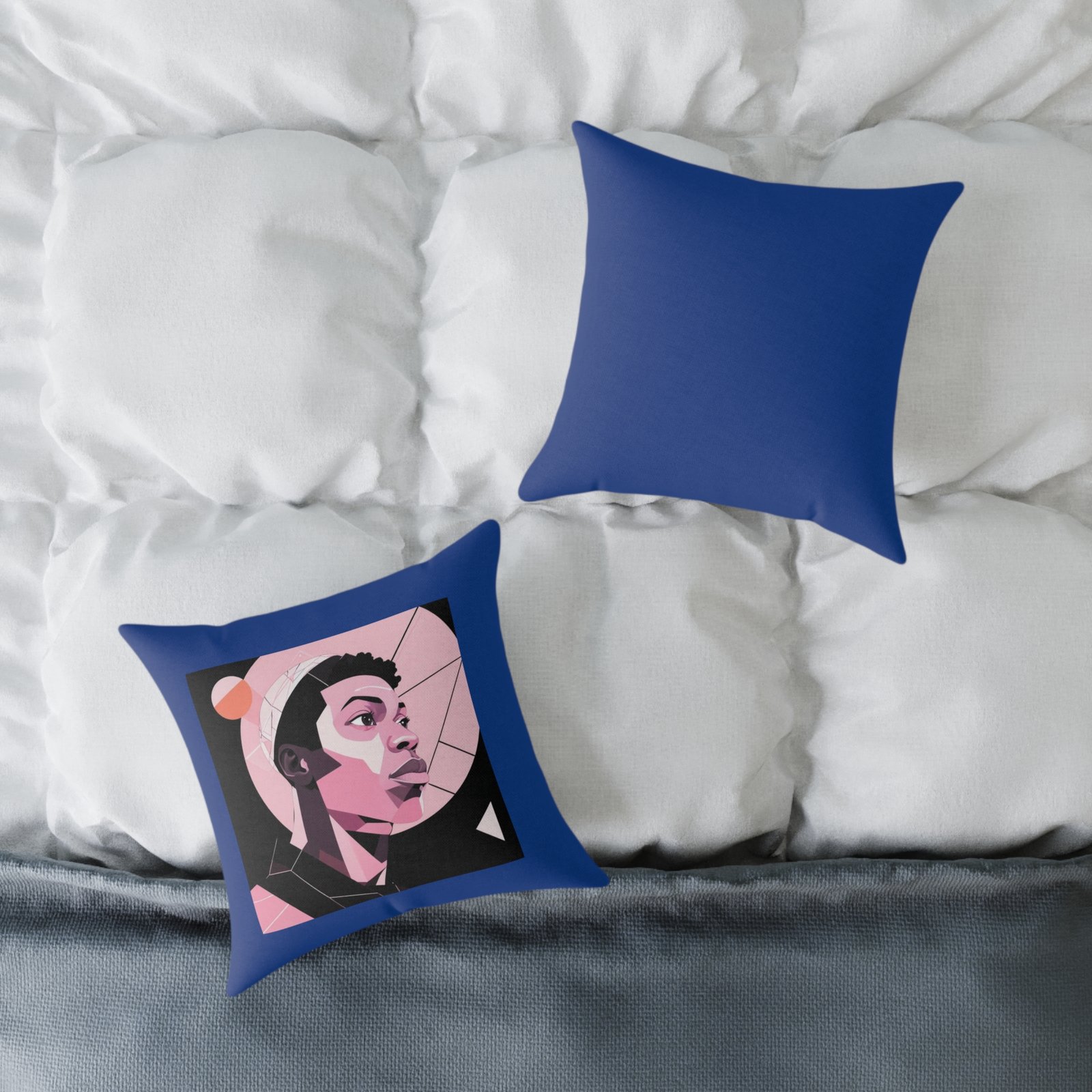 Abstract Square Poly Canvas Pillow - Image 4