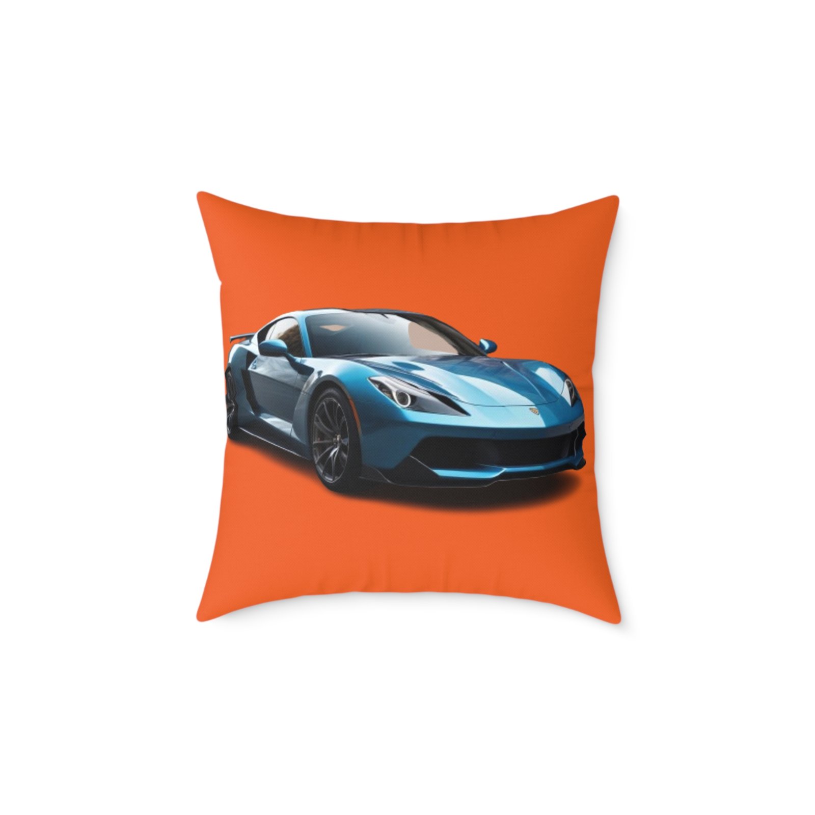 Fast Car Square Poly Canvas Pillow - Image 9