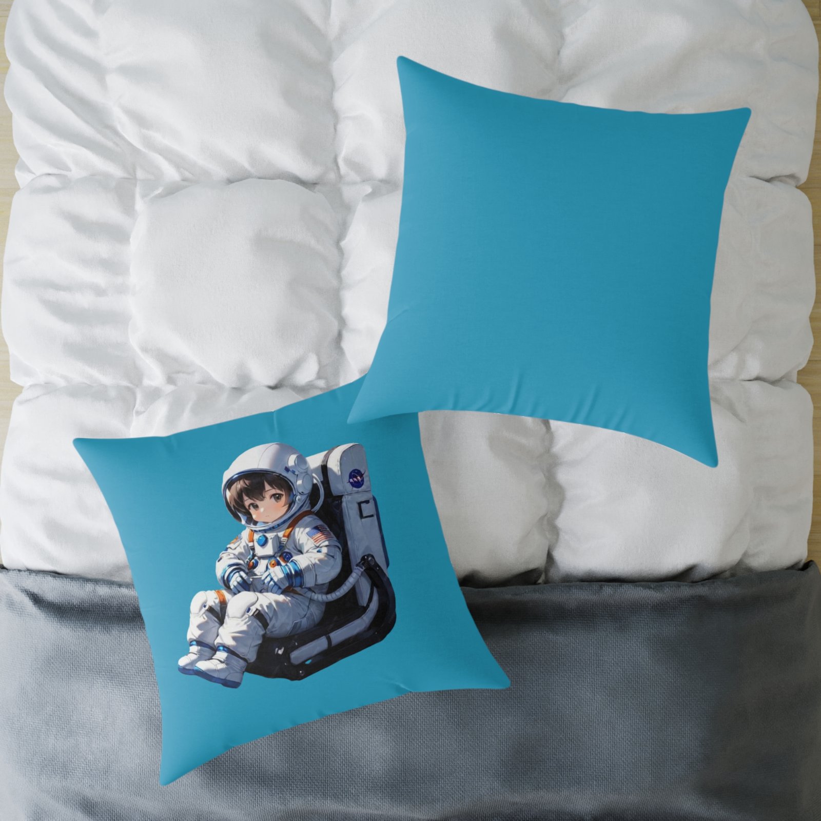 Astronaut Square Poly Canvas Pillow - Image 20