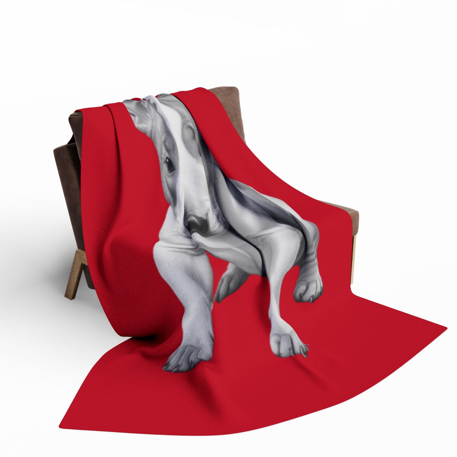 English Bull Terrier Puppy Arctic Fleece Blanket - Image 12