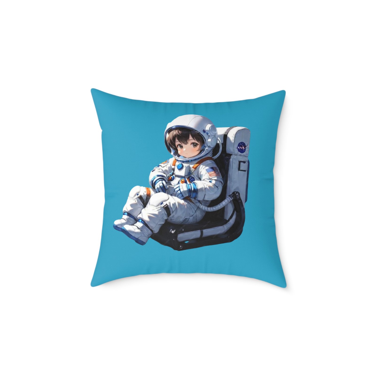 Astronaut Square Poly Canvas Pillow - Image 9