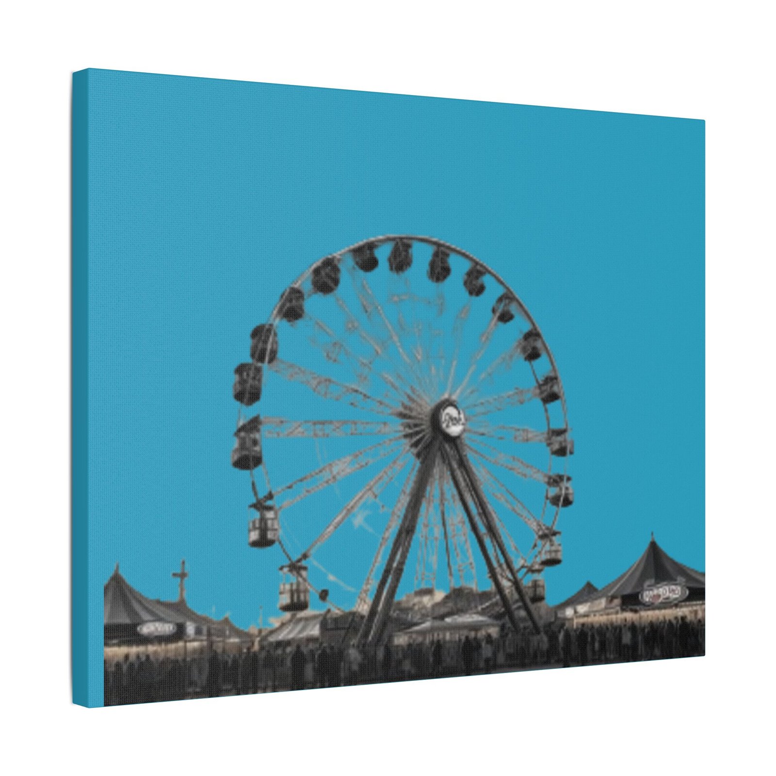 Fairground Fun Satin Canvas, Stretched - Image 10
