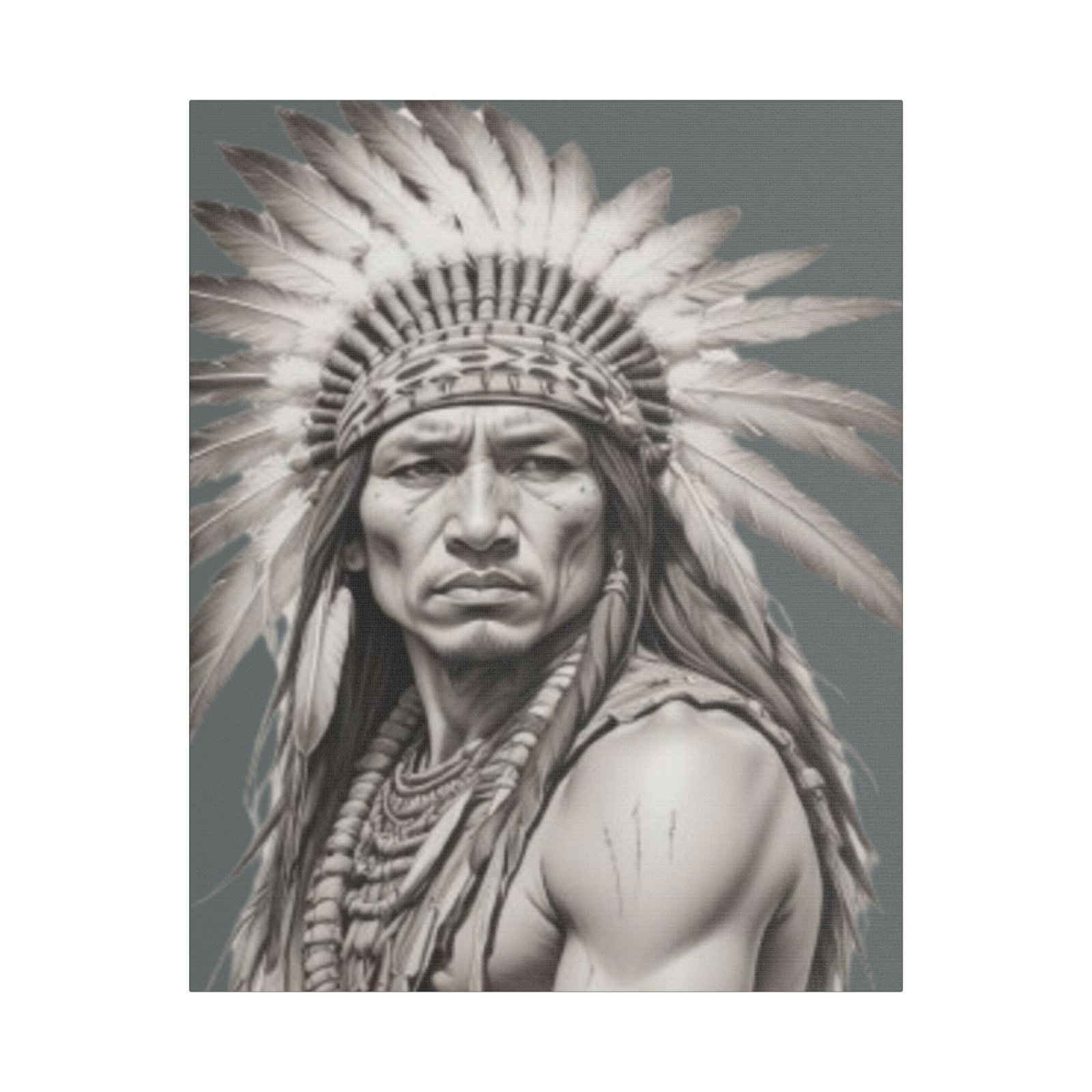 Apache Satin Canvas, Stretched - Image 13