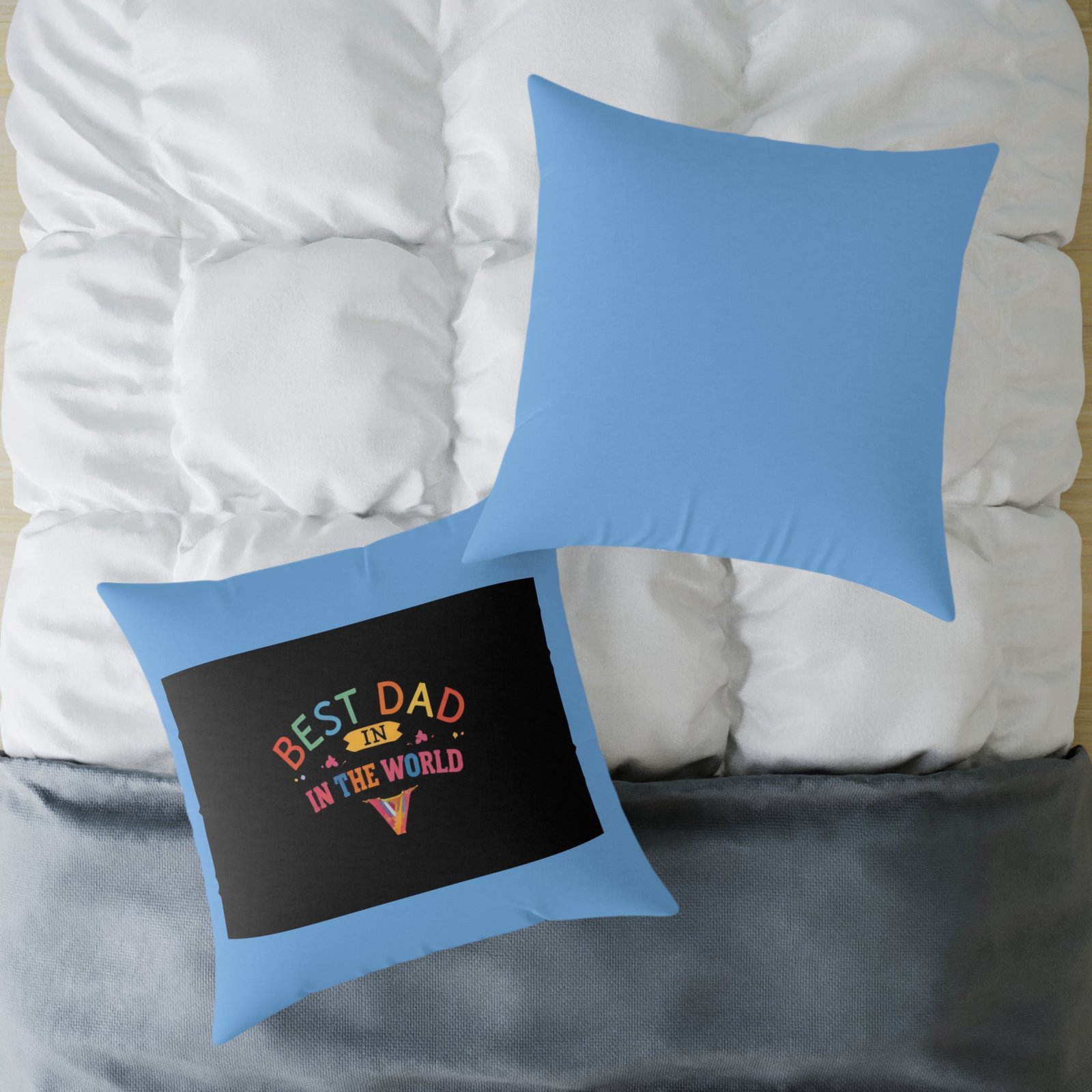 Best Dad Square Poly Canvas Pillow - Image 20