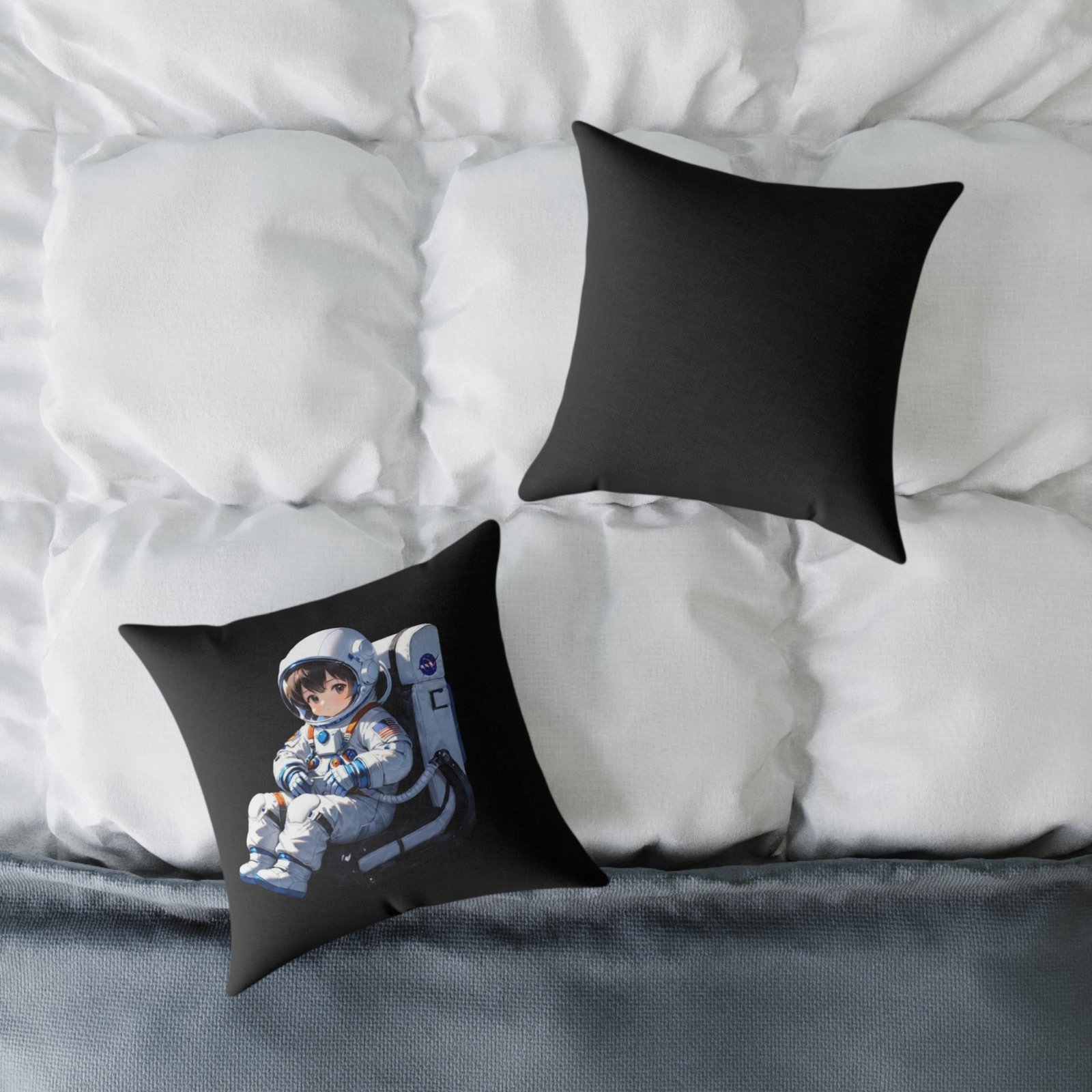 Astronaut Square Poly Canvas Pillow - Image 4