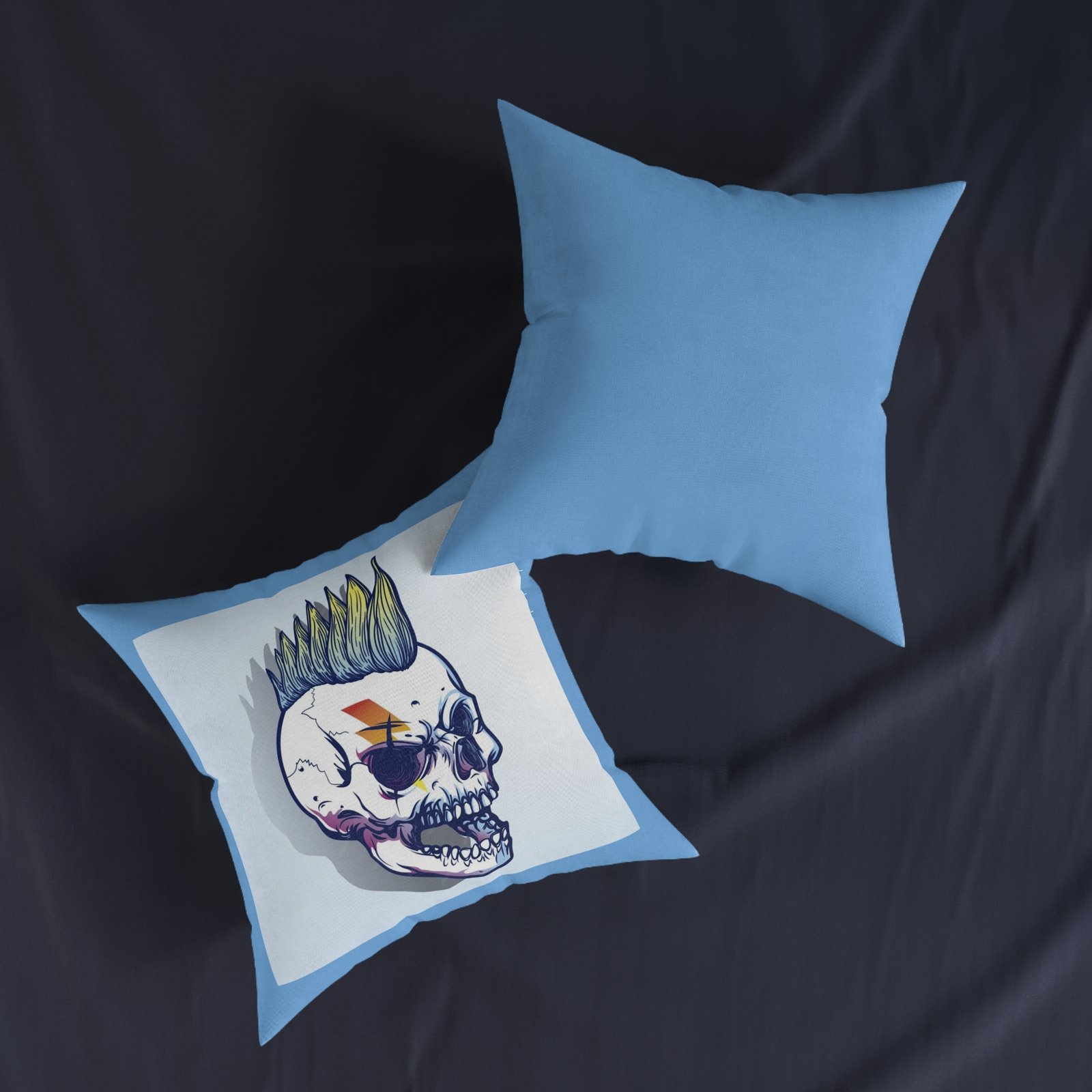 Crazy Rabbit Square Pillow funny cushion quirky art pillow dad gift mum birthday grandma gift mad bunny cushion kids comfy cushion - Image 7