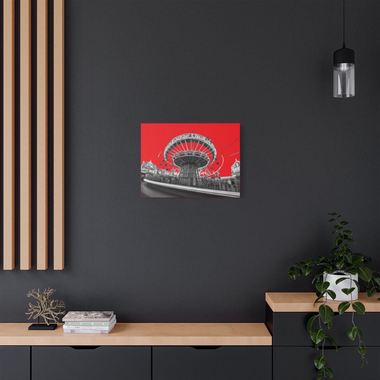 Fairground Fun Satin Canvas, Stretched - Image 8