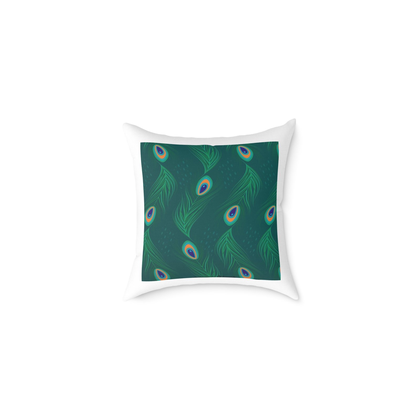Pea cock Prin t Cushion G ift Square Poly Canvas Pillow Pea cock Prin t , G ift Cushion, Lounge Cushion, Bedroom Cushion, Cushion G ift , ,