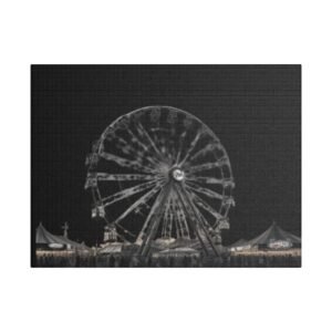 Fairground Fun Satin Canvas, Stretched