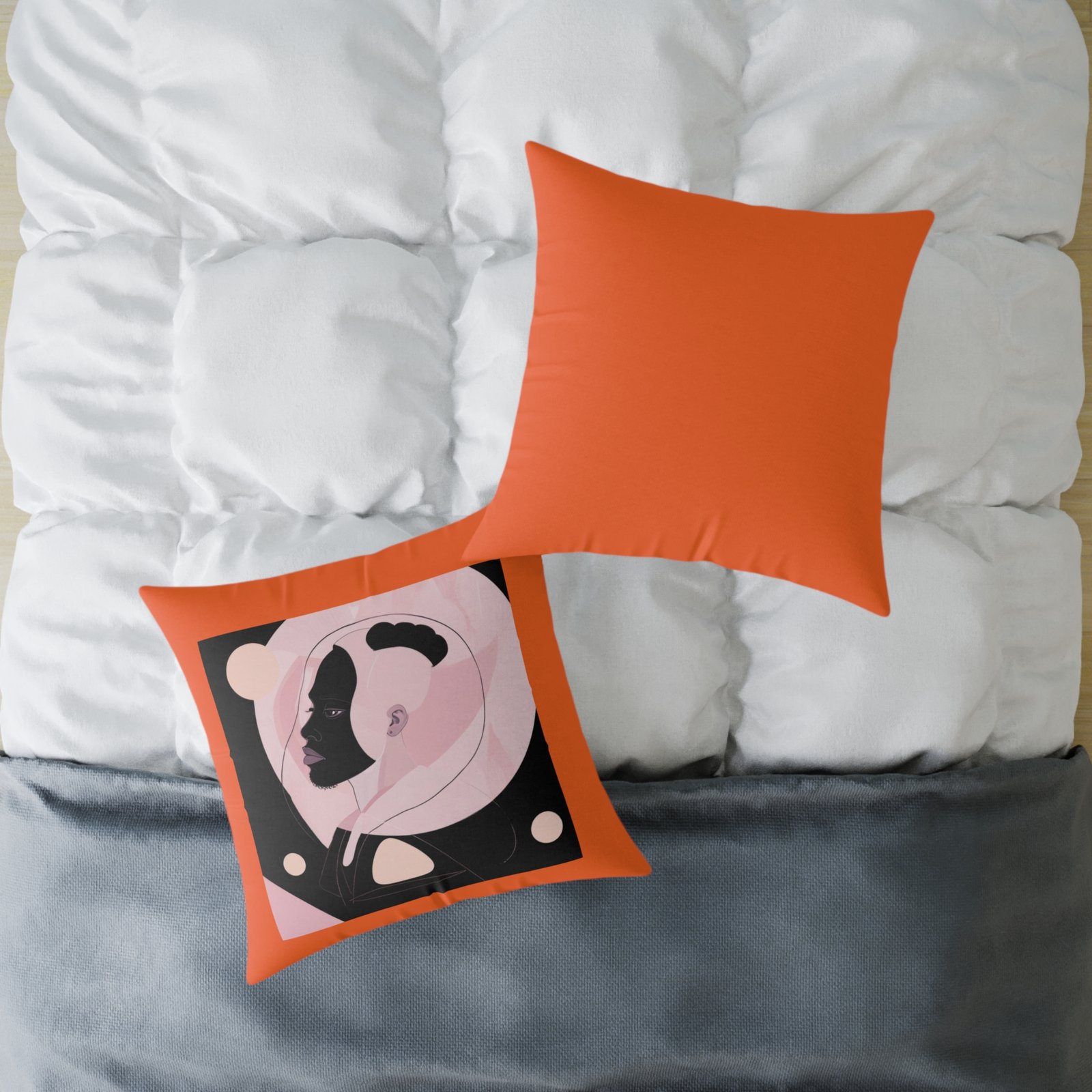 Abstract Square Poly Canvas Pillow - Image 16